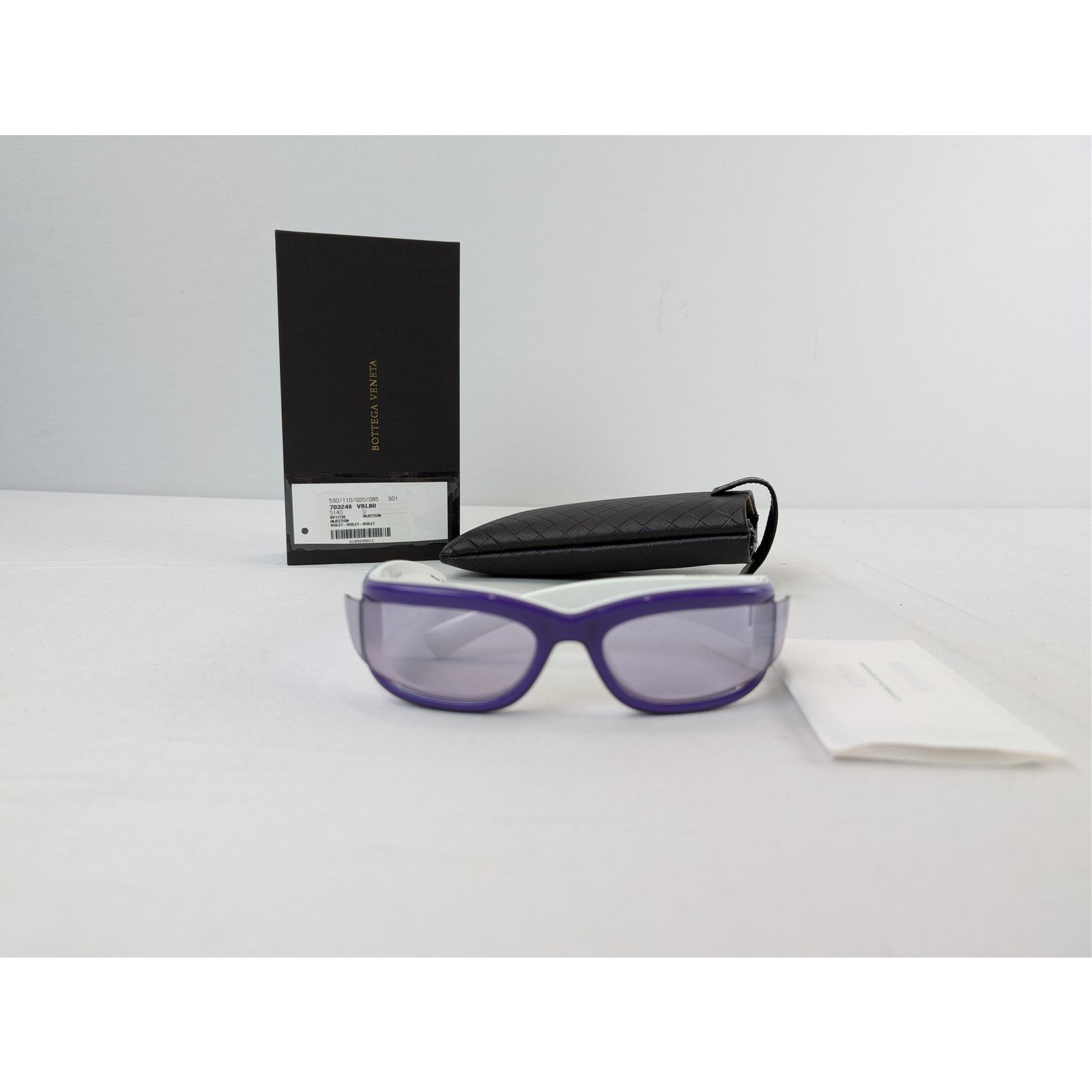Bottega Veneta o1rshd1 Size: OS / Logo Acetate Sunglasses in Violet Size ONE SIZE - 10 Thumbnail