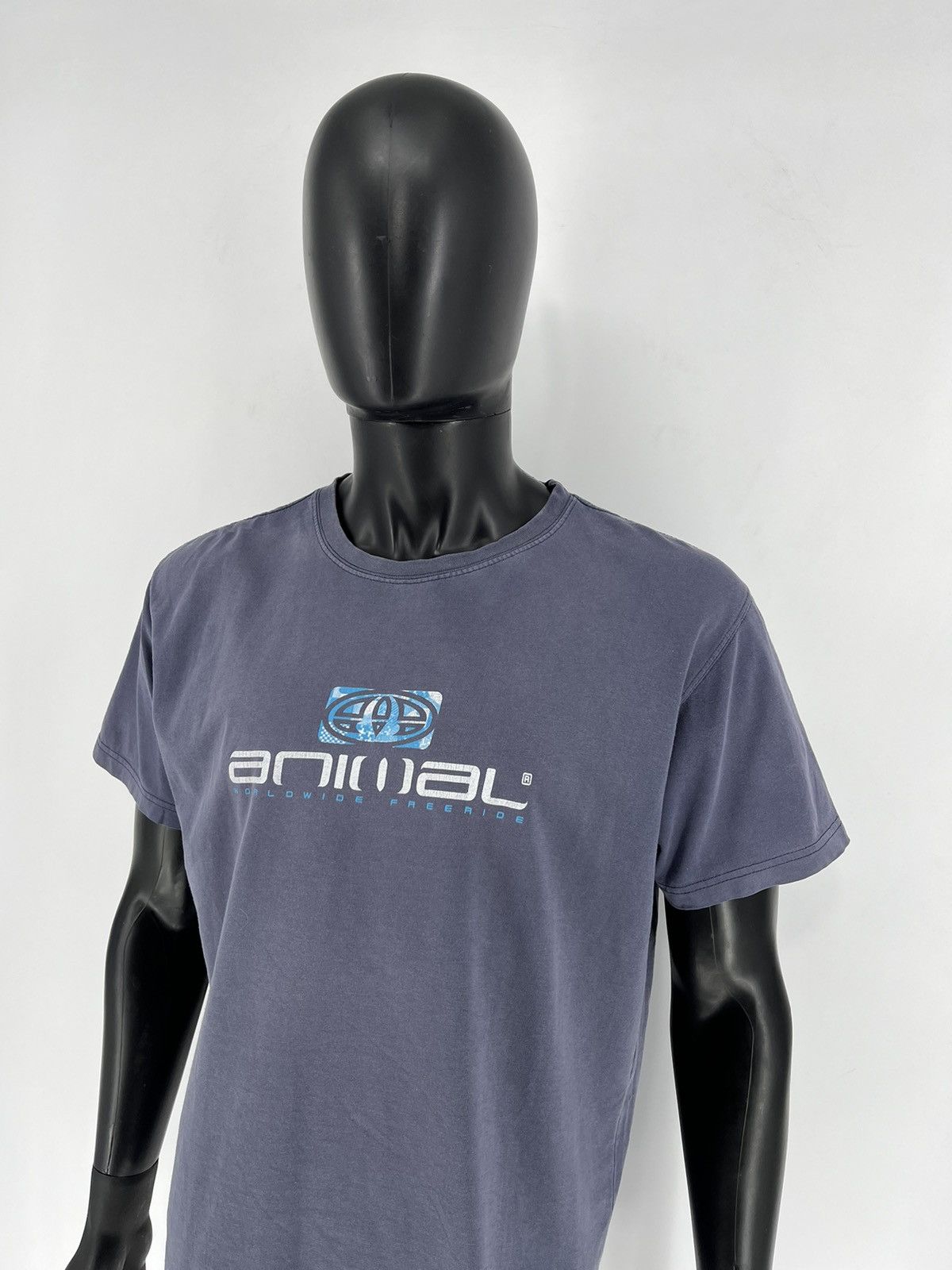 Vintage Vintage Y2K ANIMAL SKATE Big Logo Tee Streetwear 90s Style Size US L / EU 52-54 / 3 - 4 Thumbnail