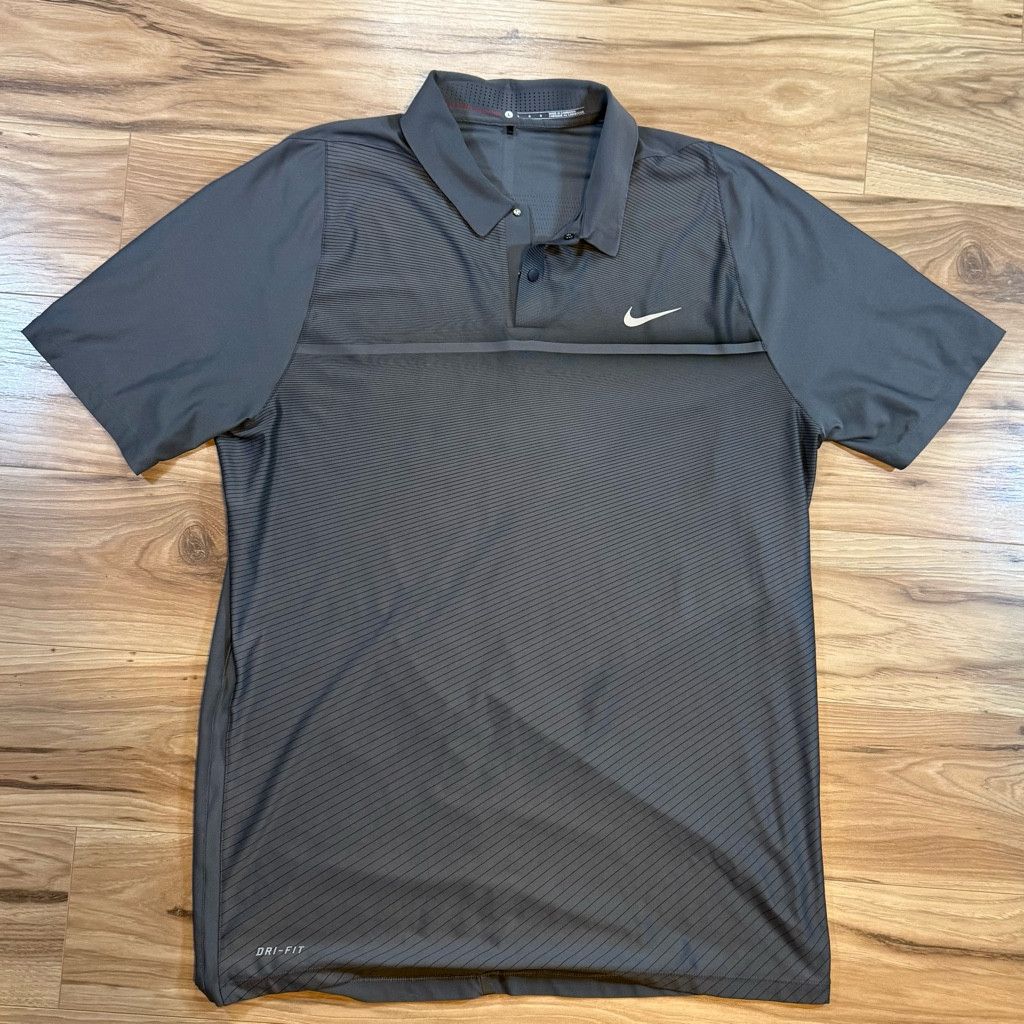 Nike Nike Men’s L Tiger Woods Dri-Fit Golf Polo Gray Size US L / EU 52-54 / 3 - 1 Thumbnail