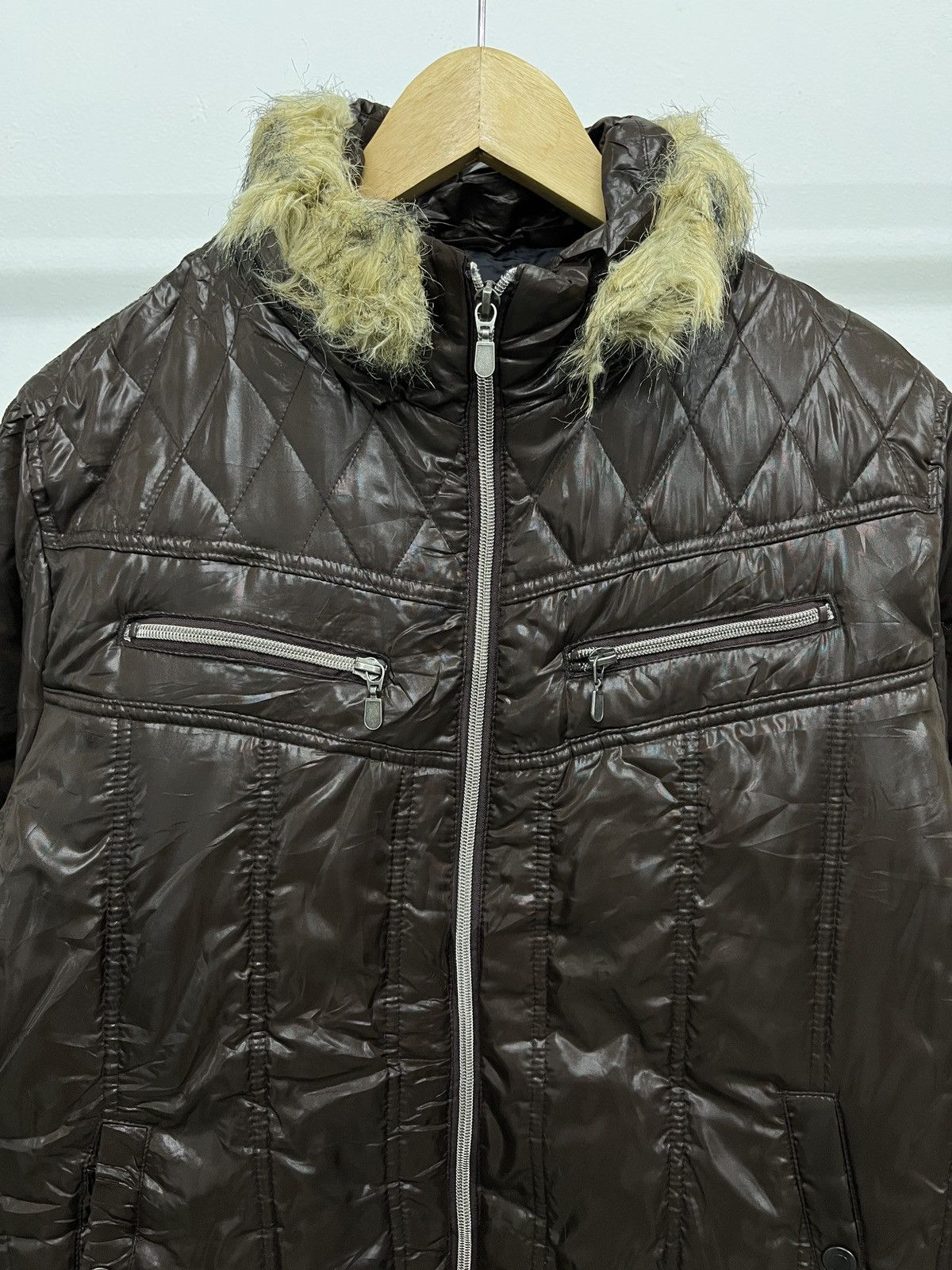 If Six Was Nine Vkei Apocalypse 2000's Spinash Faux Fur Jacket Size US M / EU 48-50 / 2 - 5 Thumbnail