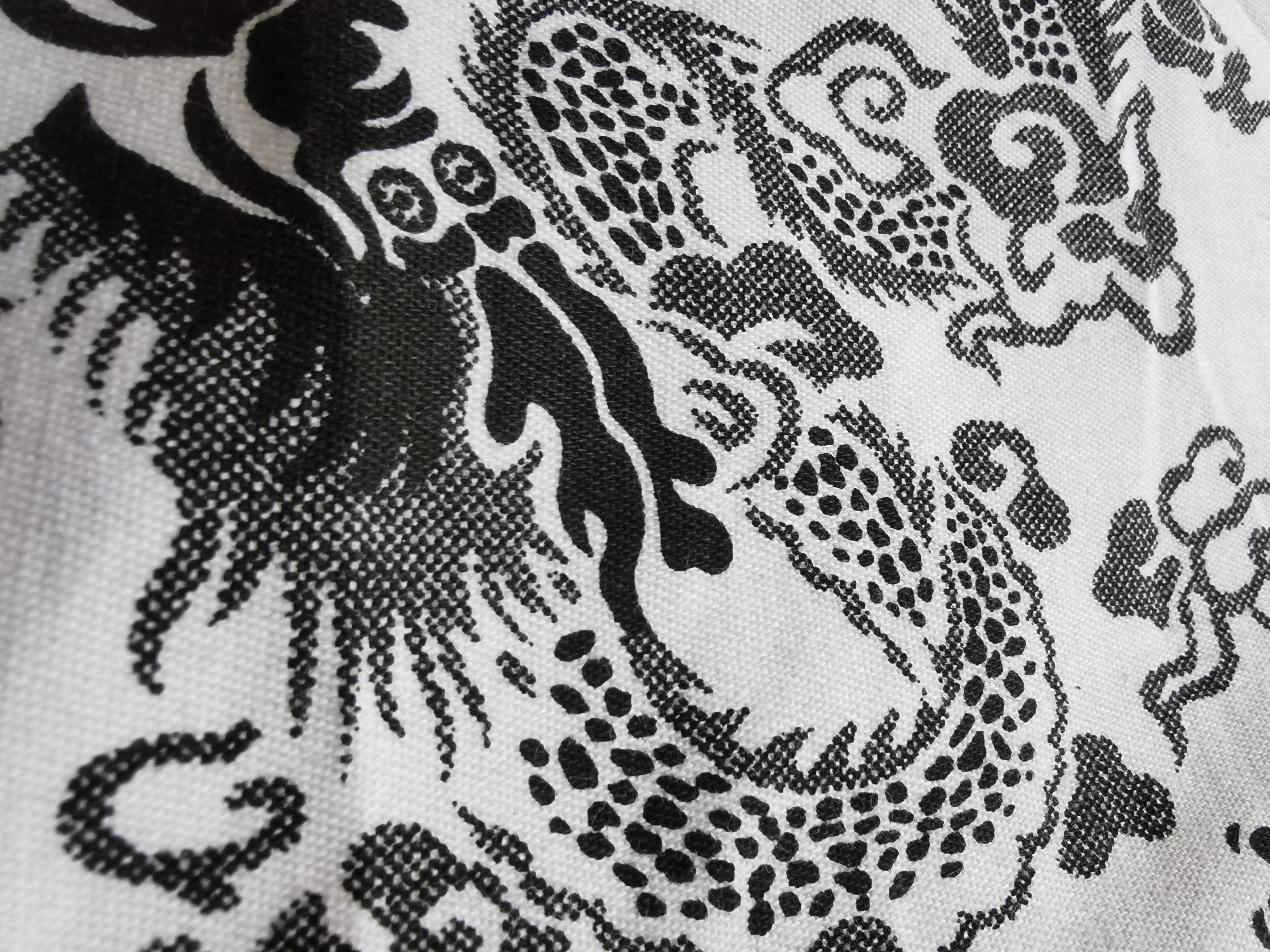 Japanese Brand 🇯🇵🔥Vintage Flare sick Over Print Dragon Motif Pants Size 26" / US 2 / IT 38 - 6 Thumbnail