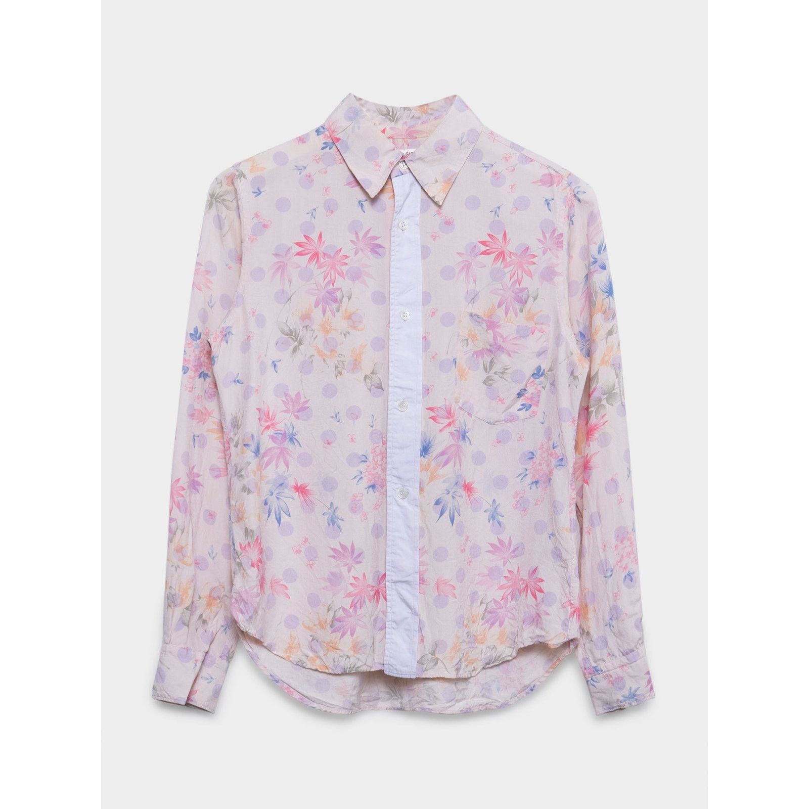 Comme des Garcons Floral Silk Button Down Shirt Size US S / EU 44-46 / 1 - 1 Thumbnail