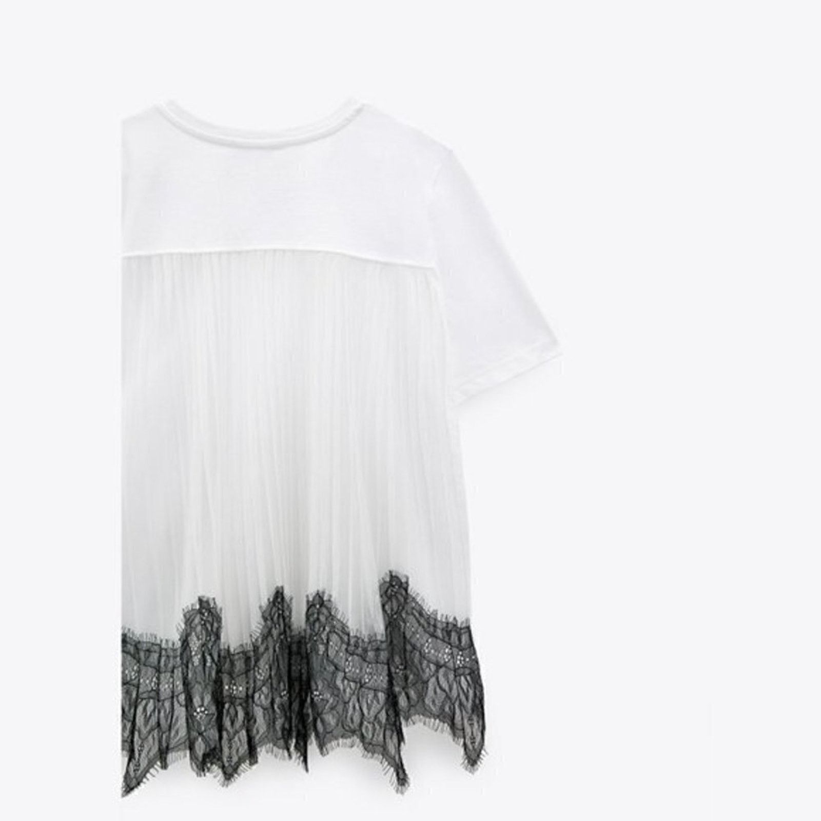Zara ZARA Shirt with Pleated Back NWT Size S / US 4 / IT 40 - 6 Thumbnail