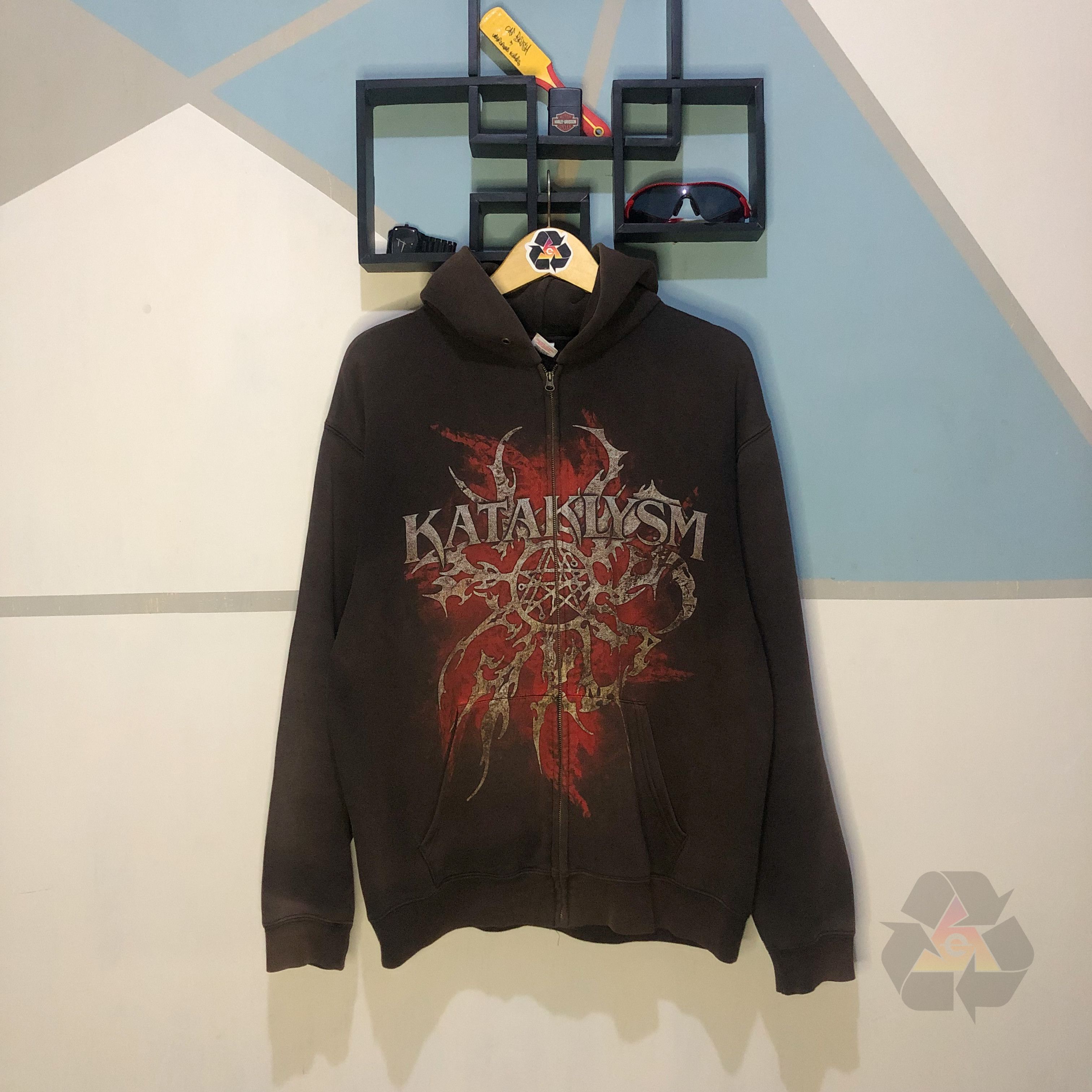 Band Tees Vintage Kataklysm Push The Venom Y2K Zip Hoodie Size US L / EU 52-54 / 3 - 2 Thumbnail