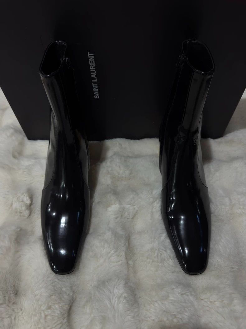 Saint Laurent Paris Saint Laurent Paris Black gold boots men's boots Size US 8 / EU 41 - 4 Thumbnail