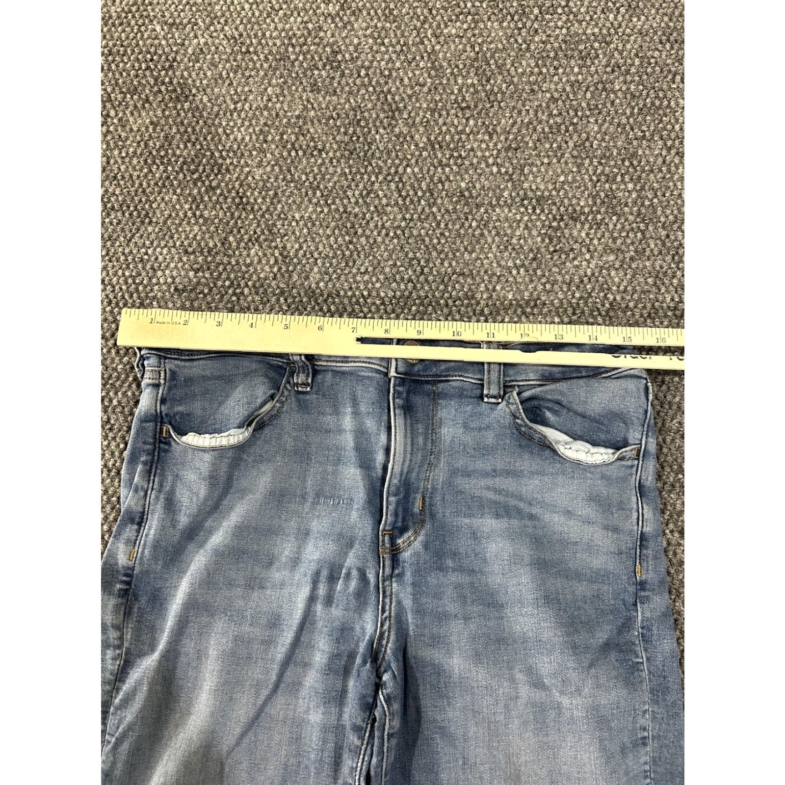 American Eagle Outfitters American Eagle Jeans Women 12 Blue Next Level Stretch Jegging Skinny Denim Size 34" / US 12 / IT 48 - 5 Thumbnail