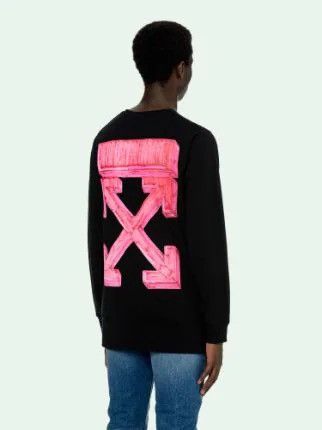 image of Off White Marker Arrows L/s Black, Men's (Size XL)