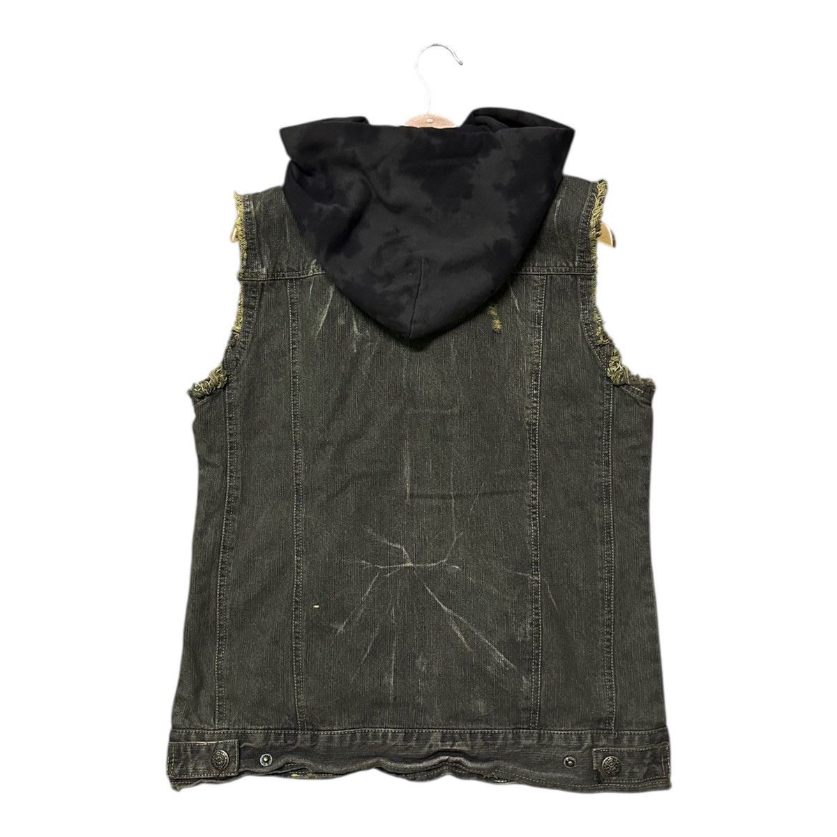 In The Attic In The Attic" brand bondage sleeveless denim jacket hooded Size M / US 6-8 / IT 42-44 - 6 Thumbnail