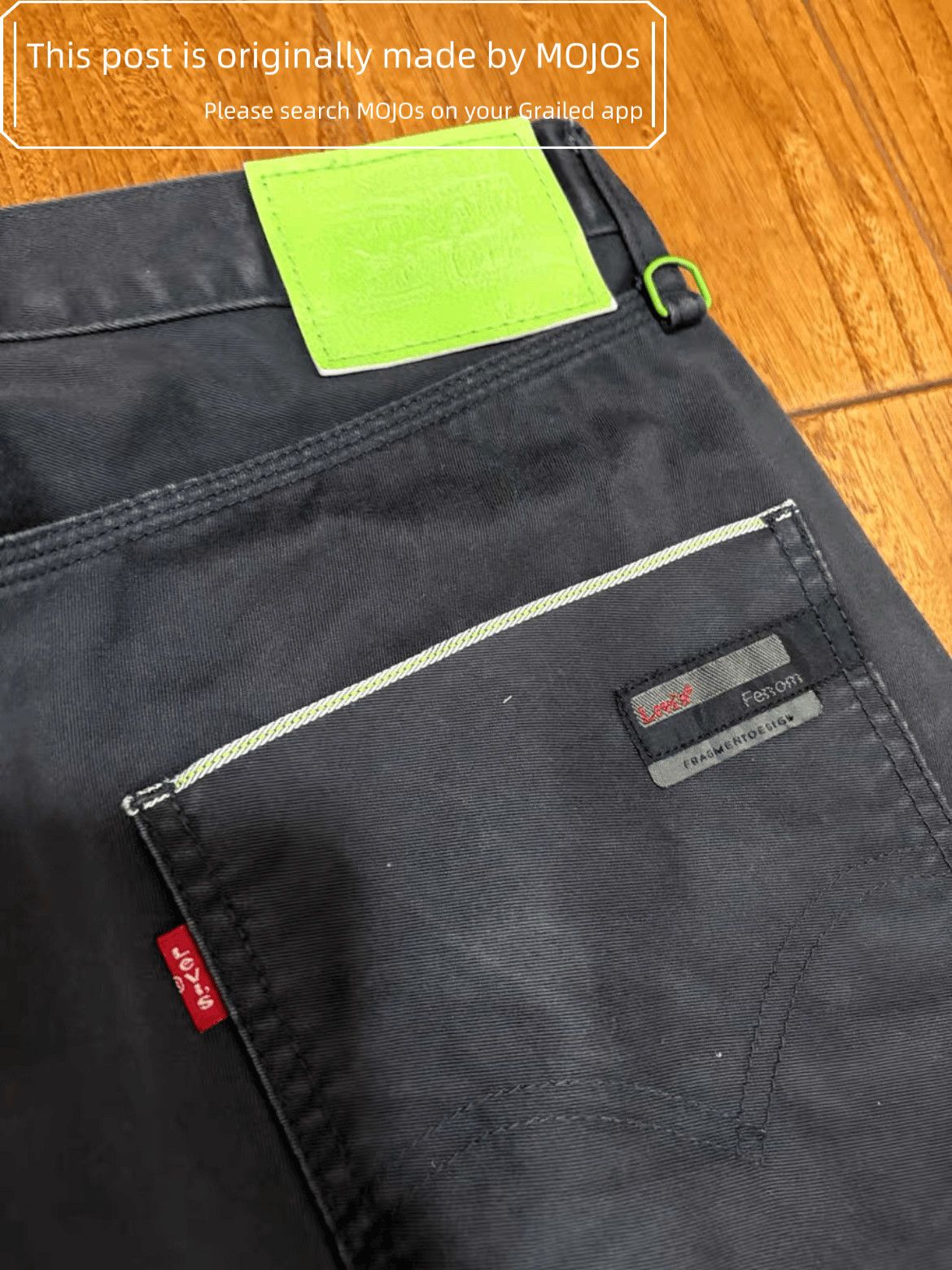 Sz 32 Levis x Fragment Design Green Patch Chino