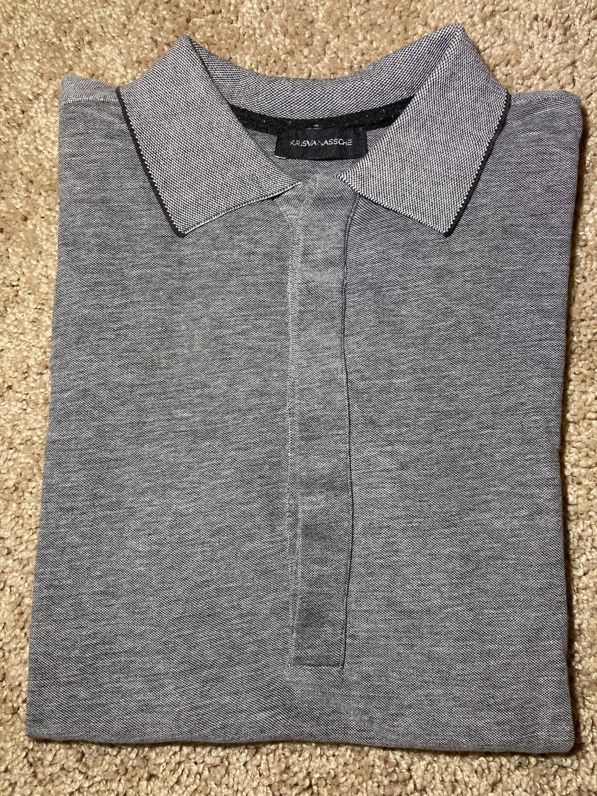 SS08 Kris Van Assche Souvenirs Cursive Polo Shirt 2008 Dior