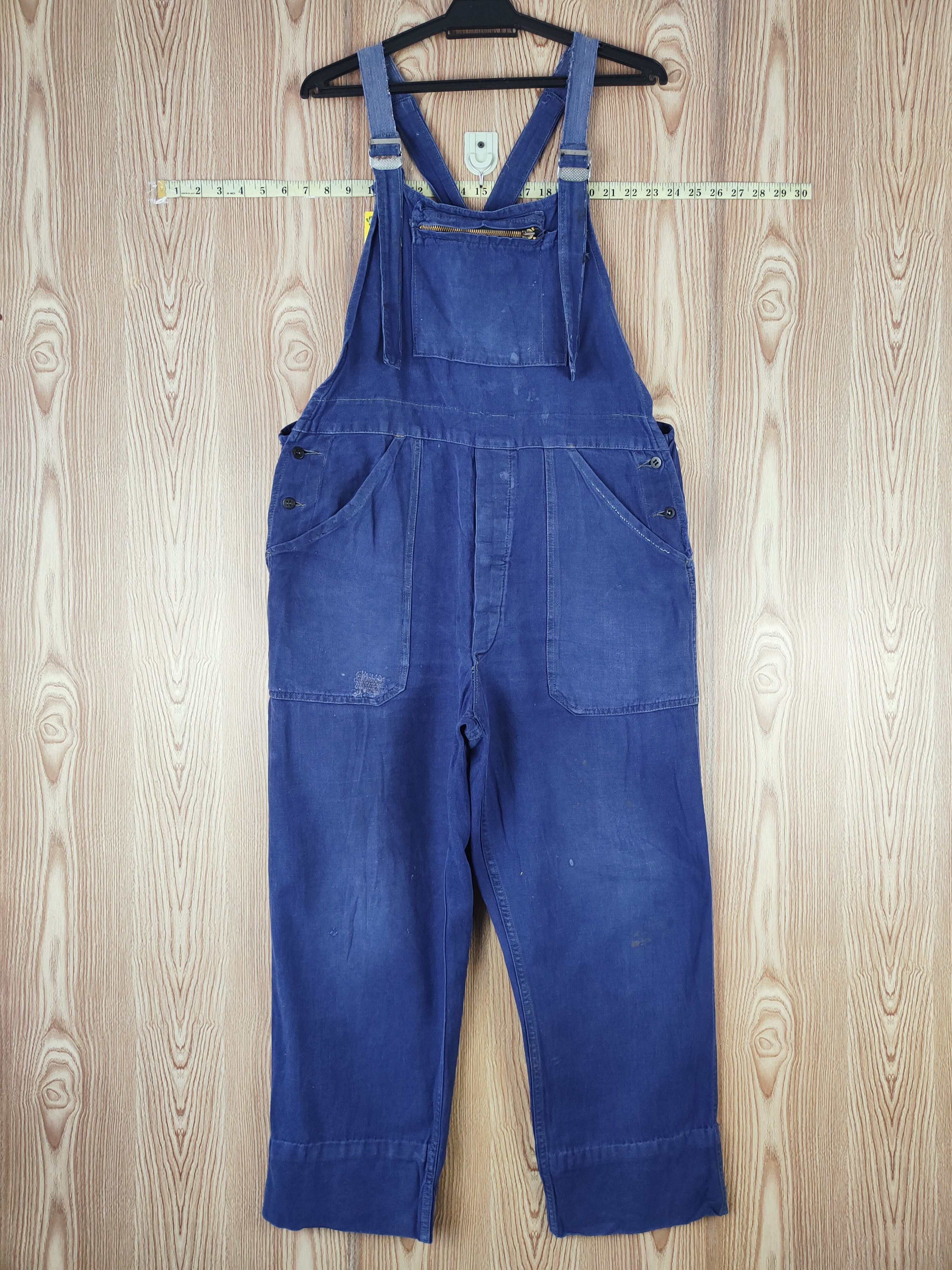 Japanese Brand Japanese Brand Blue Overalls Jumpsuits #S2734 Size US 36 / EU 52 - 1 Thumbnail