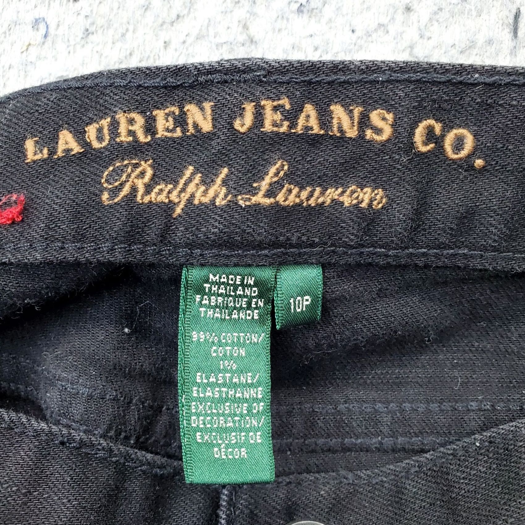 Denime Lauren Jeans Co. Ralph Lauren Bootcut Jeans Womens Size 10P Black Denim Classic Fit Size 32" / US 10 / IT 46 - 7 Thumbnail