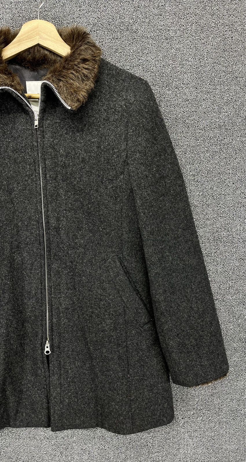 Issey Miyake Vintage Issey Miyake Sunao Kuwahara Fur Wool Jacket Size S / US 4 / IT 40 - 4 Thumbnail