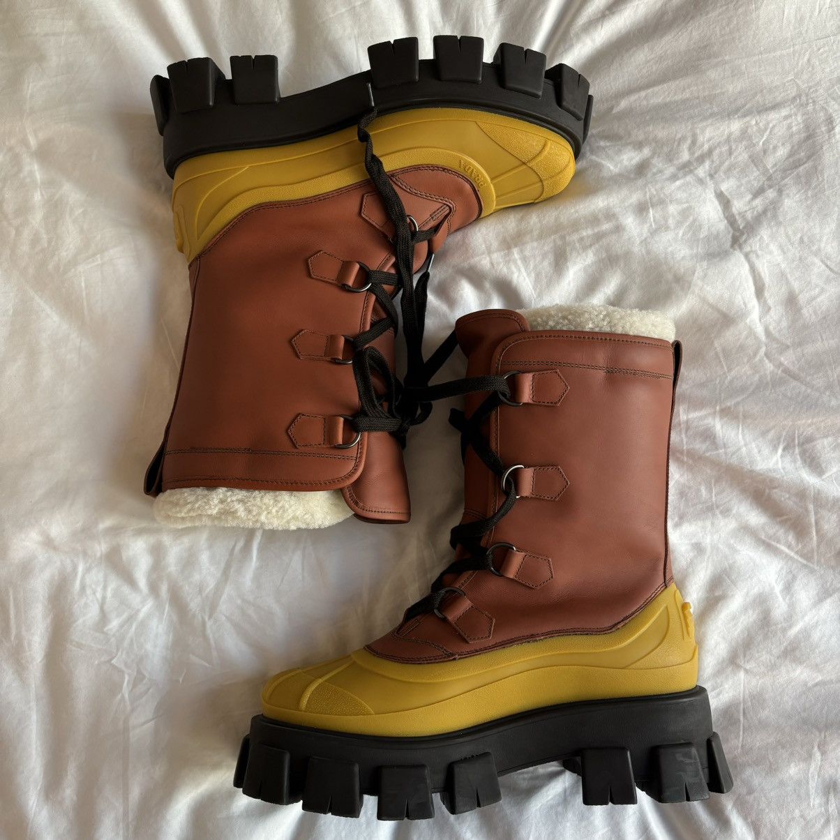 Prada Prada pull up fur boots Size US 10 / EU 43 - 2 Thumbnail