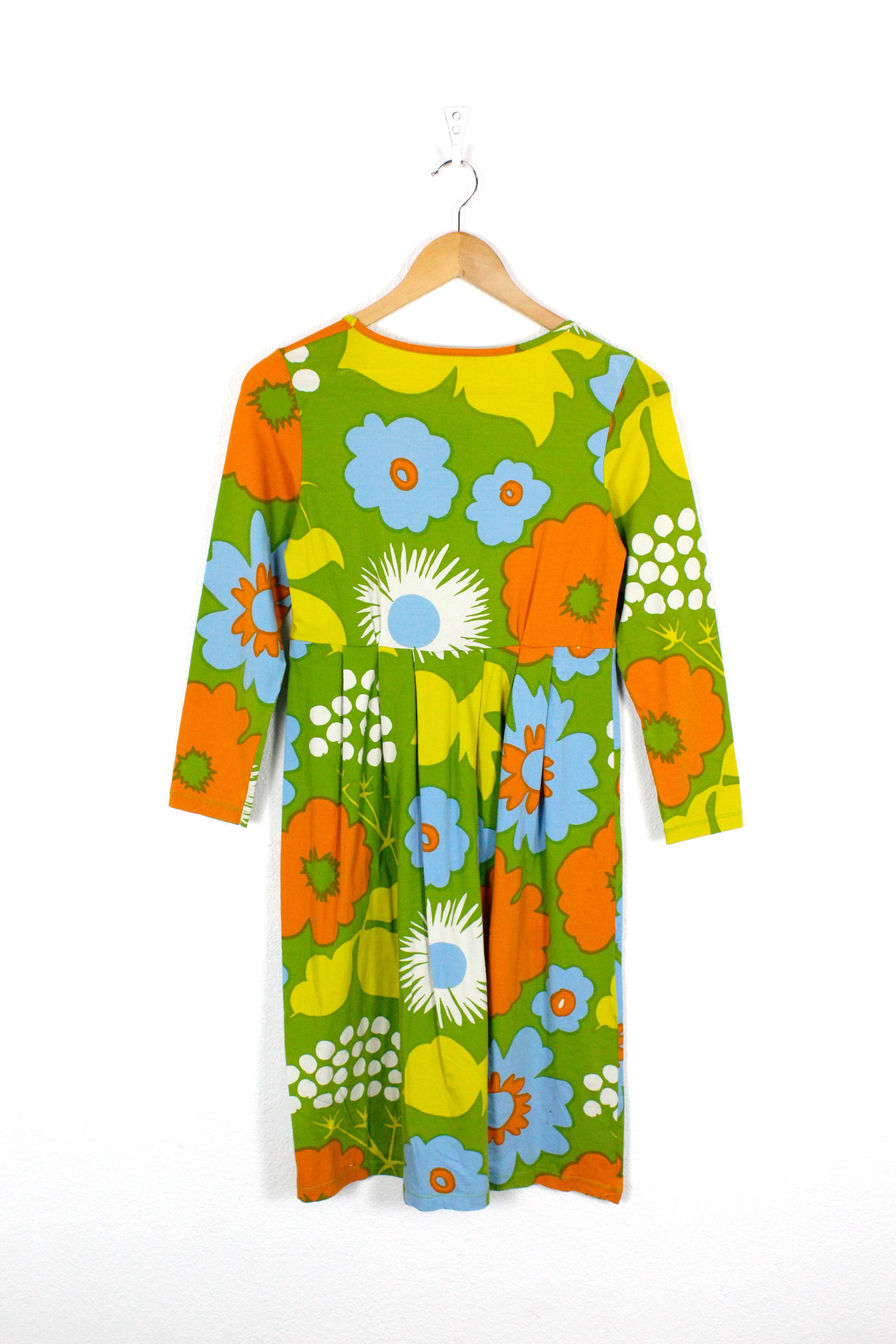 Designer × Marimekko Marimekko Mika Piirainen Floral Dress Y2K S Size S / US 4 / IT 40 - 4 Thumbnail