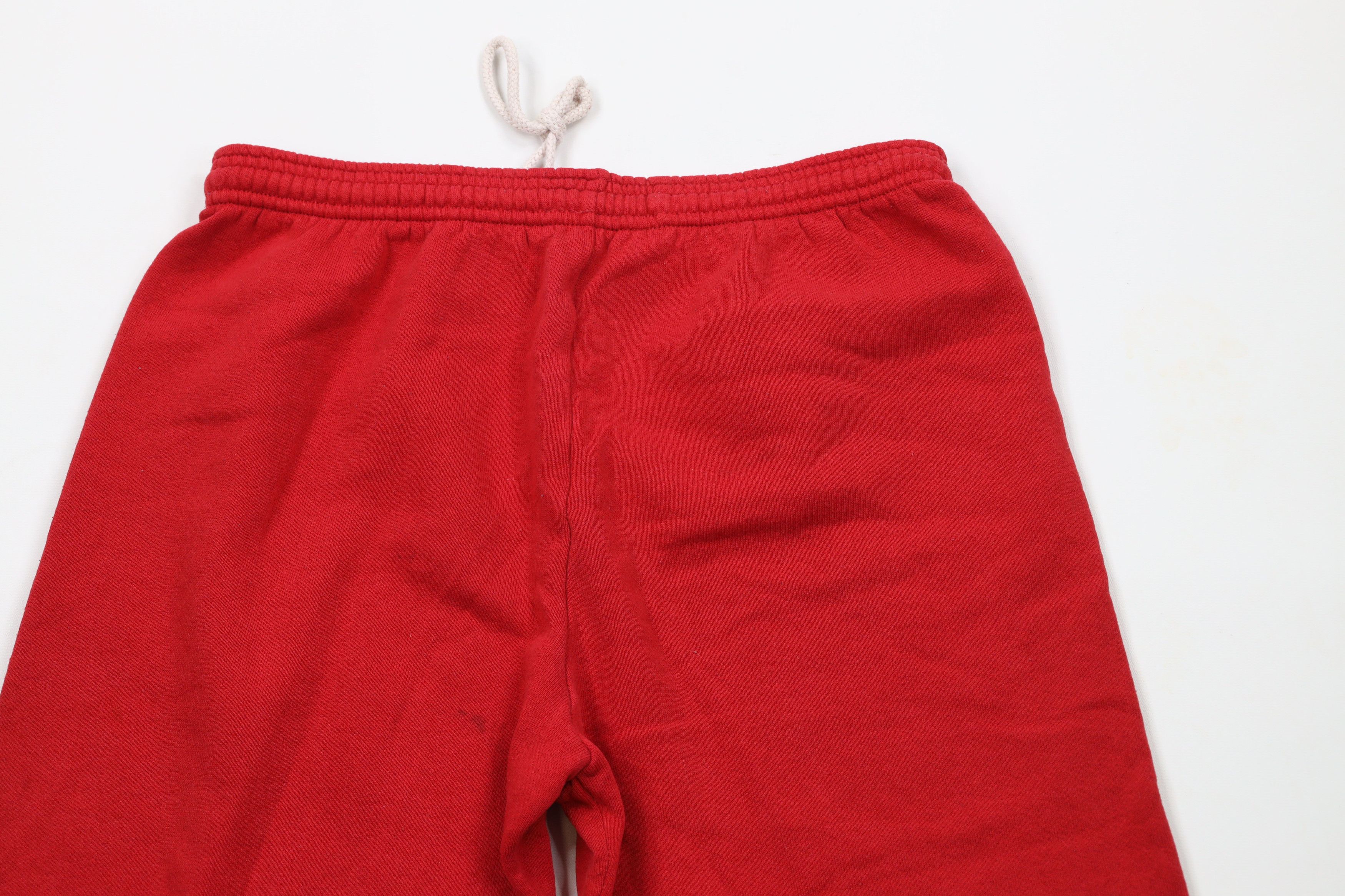 Vintage Vintage 90s Streetwear Blank Sweatpants Joggers Red USA Size US 36 / EU 52 - 12 Thumbnail