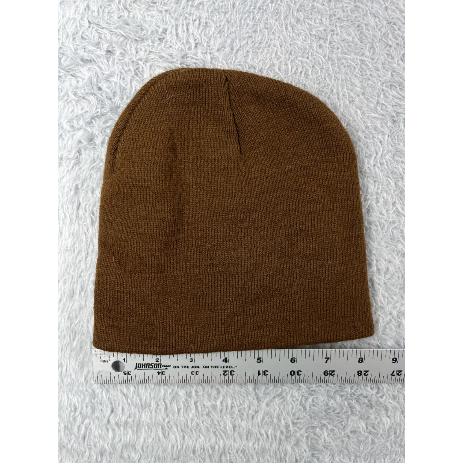 Vintage Hitwear Beanie Toque Adult One Size Brown 100% Acrylic UniWyo Credit Union Size ONE SIZE - 4 Thumbnail