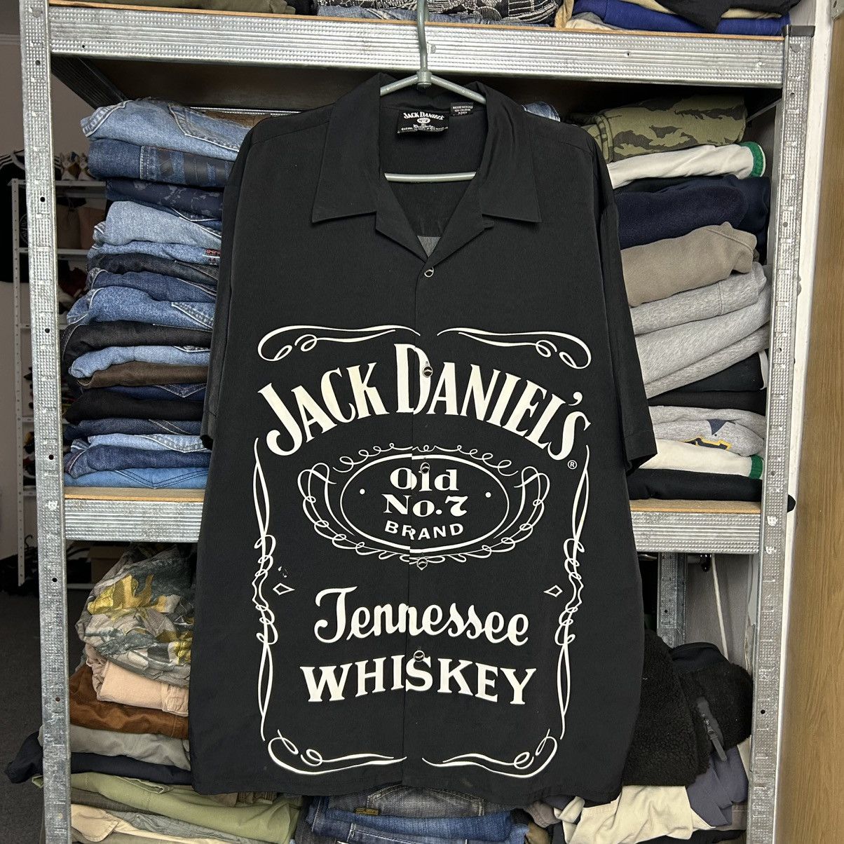 Vintage Vintage Jack Daniels 2005 Graphic overprinted button shirt Size US XL / EU 56 / 4 - 1 Thumbnail