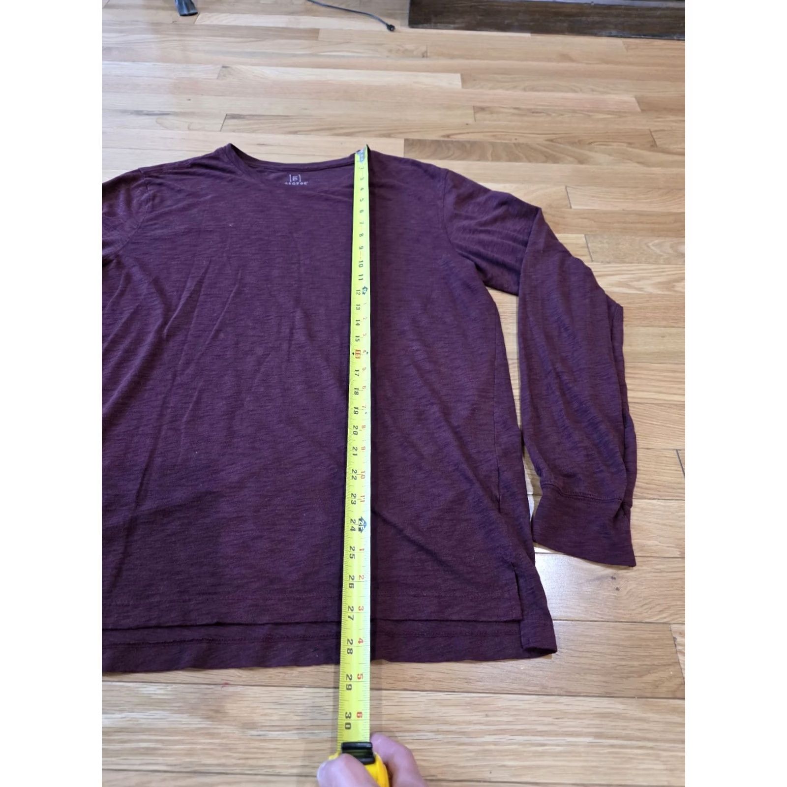 George George Mens Long Sleeve Crew Neck Burgundy L 42-44 Red Pullover Sweater Mens Size US L / EU 52-54 / 3 - 5 Thumbnail