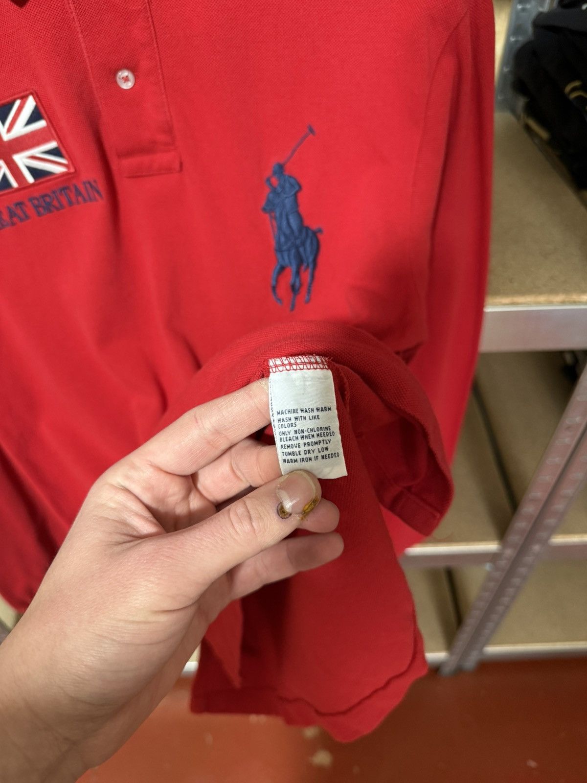 Polo Ralph Lauren × RRL Ralph Lauren × Rugby Ralph Lauren Vintage PRL Ralph Lauren Great Britain GBR Longsleeve Polo Size US M / EU 48-50 / 2 - 8 Thumbnail