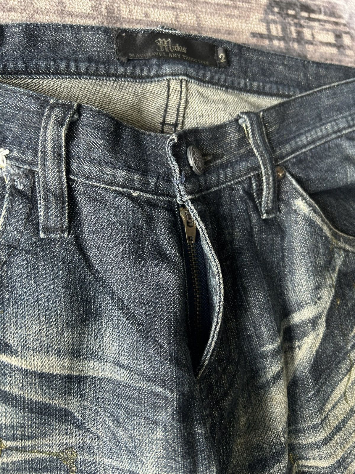 If Six Was Nine Midas Flared Punk Mudwash Jeans Size US 32 / EU 48 - 13 Thumbnail