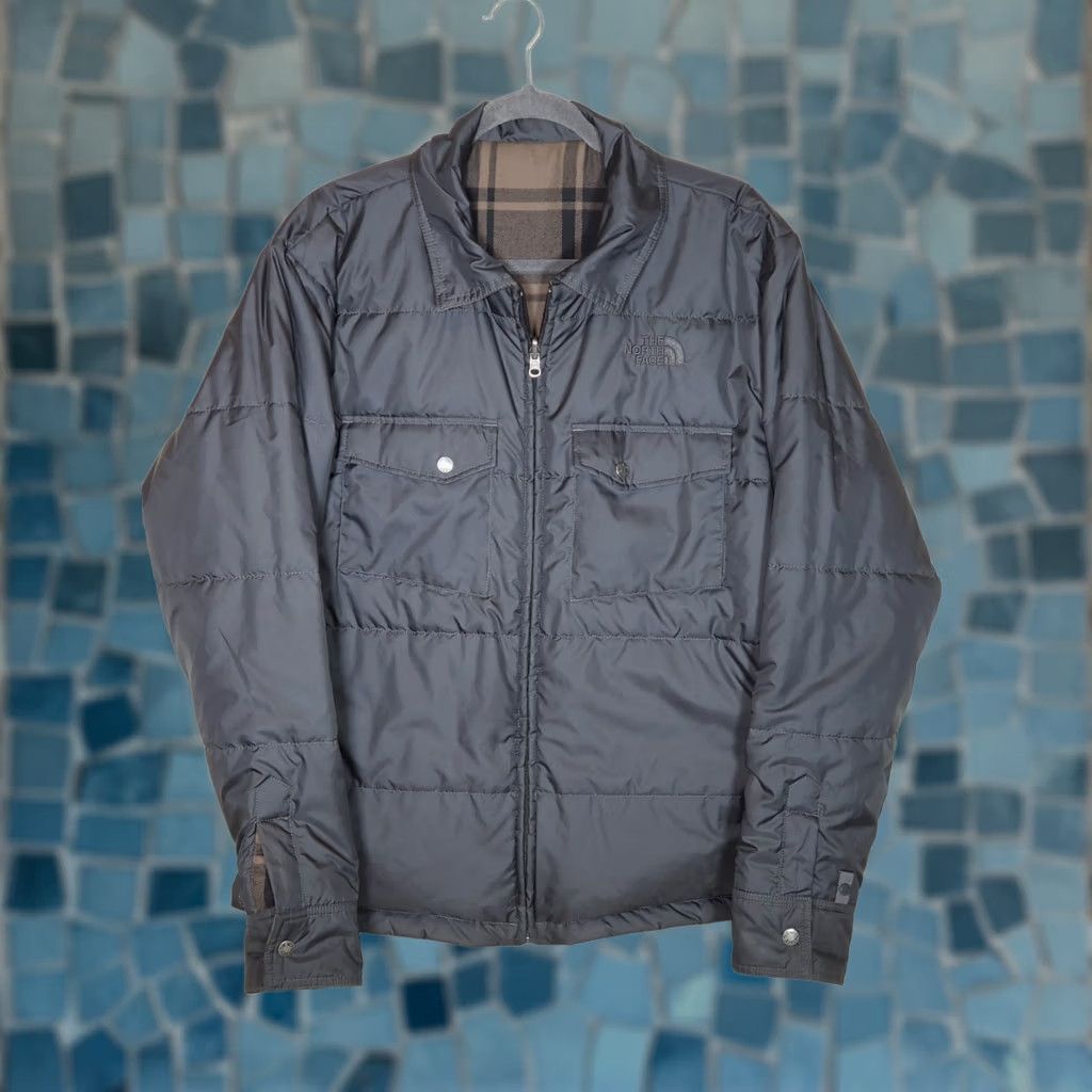 The North Face The North Face Reversible Full Zip Jacket Black / Brown Plaid Men's L Size US L / EU 52-54 / 3 - 1 Thumbnail