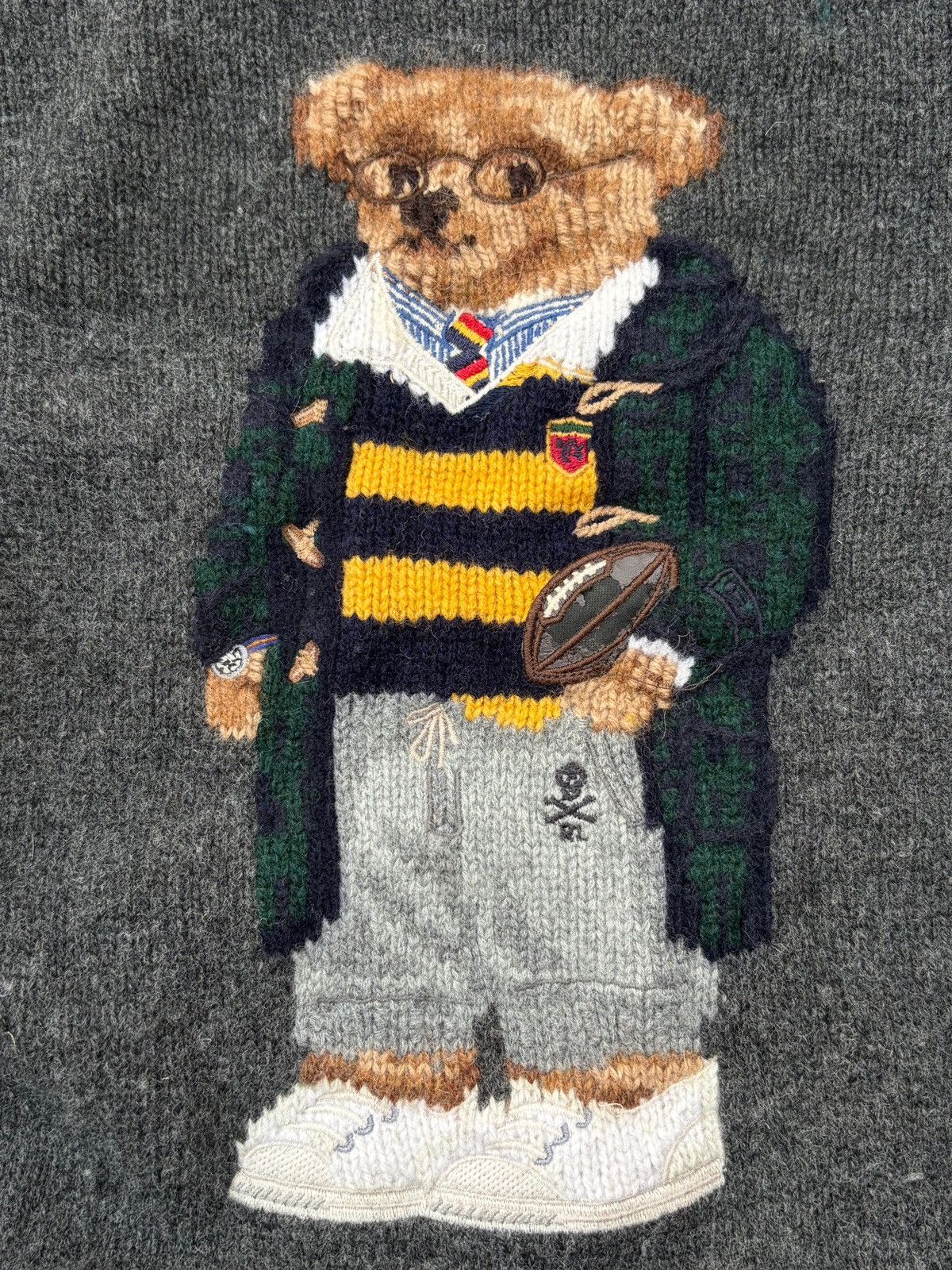 Polo Ralph Lauren Vintage 00s Polo Ralph Lauren Mascot Knit Sweater Size US XXL / EU 58 / 5 - 5 Thumbnail