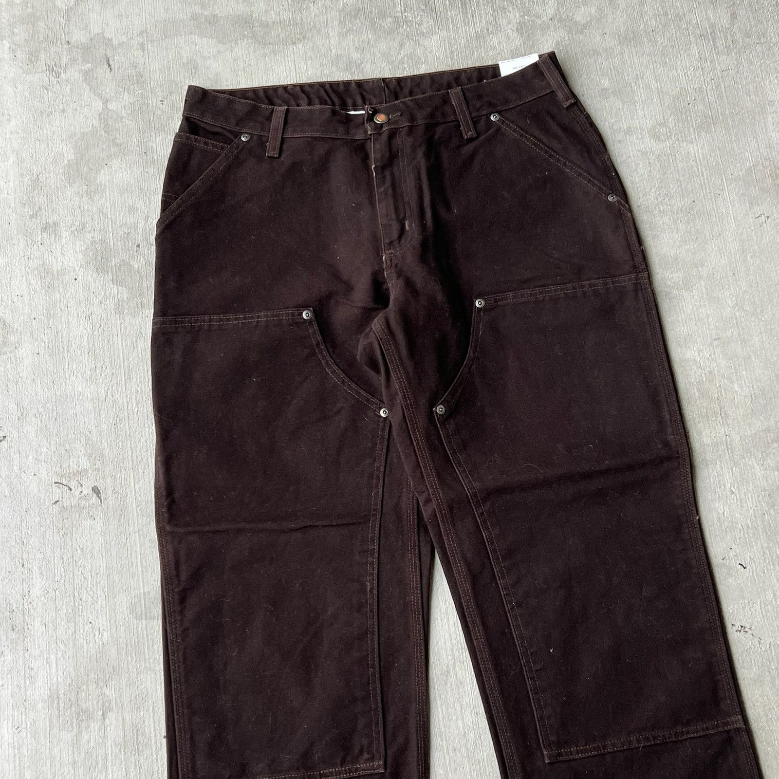 Carhartt × Vintage Carhartt WOMENS brown double knee work wear carpenter pants Size US 32 / EU 48 - 2 Thumbnail