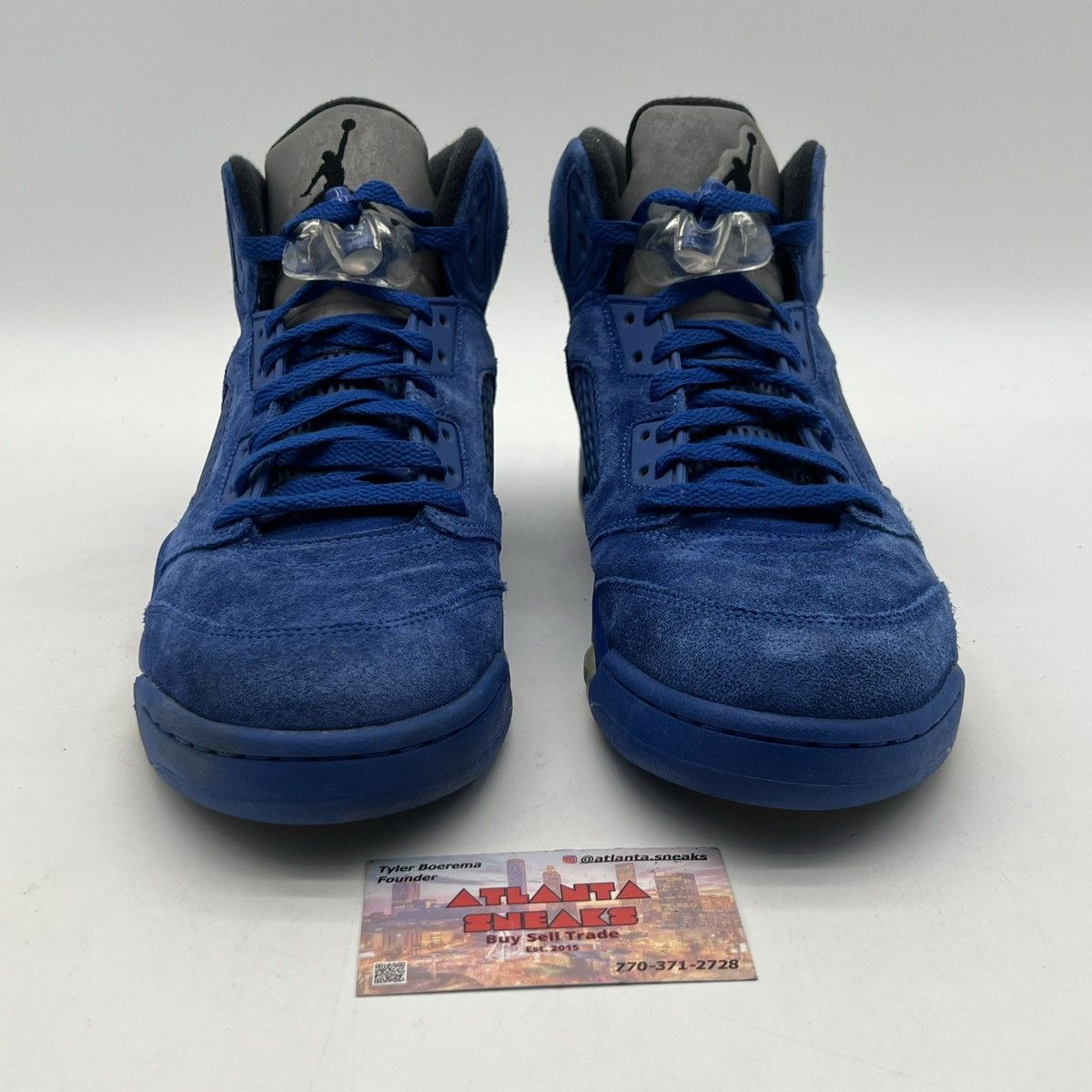 Air Jordan blue suede