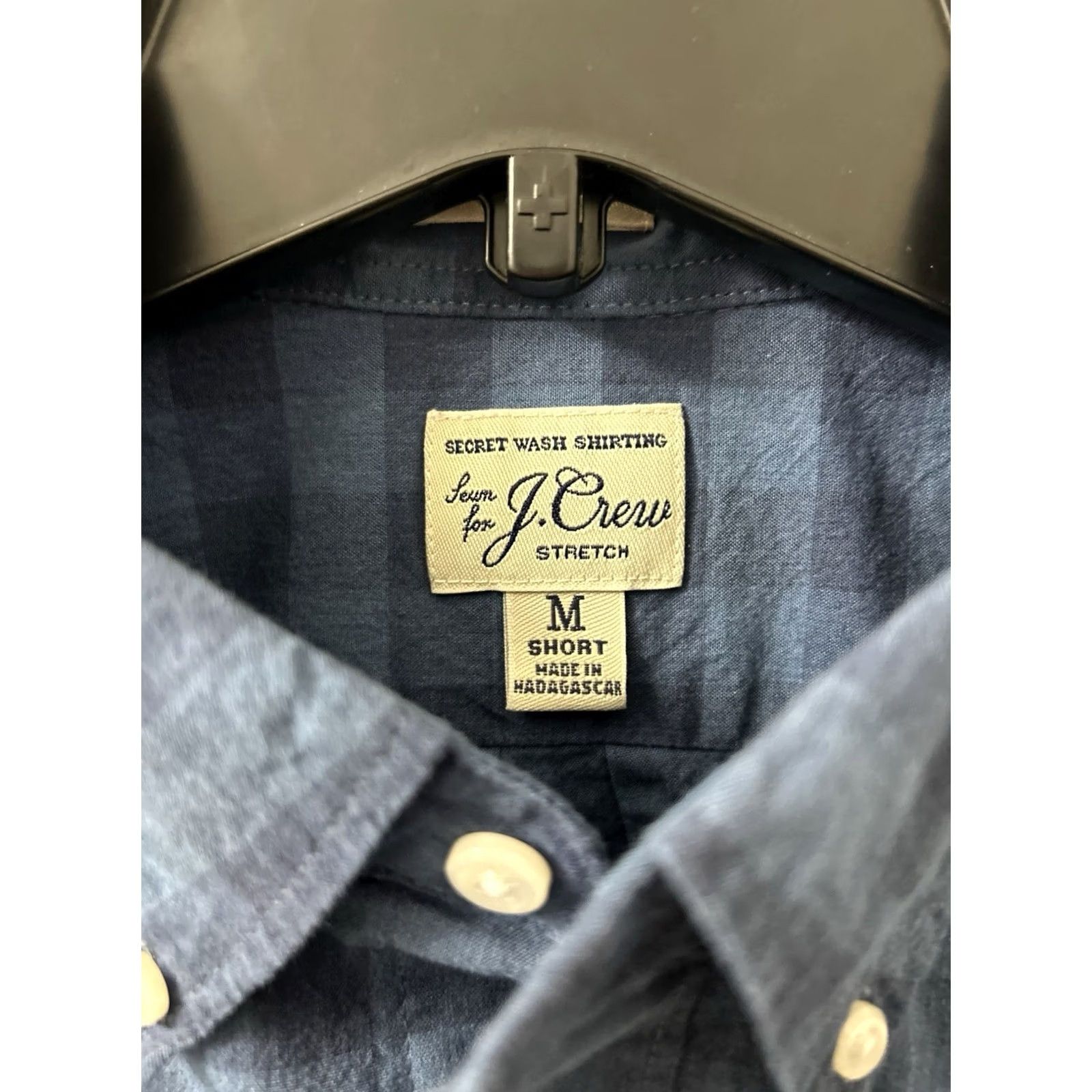 J.Crew VINTAGE J. Crew Shirt Mens M Blue Oxford Plaid Button-Down Long Sleeve NWT MSRP 60 Size US M / EU 48-50 / 2 - 6 Thumbnail