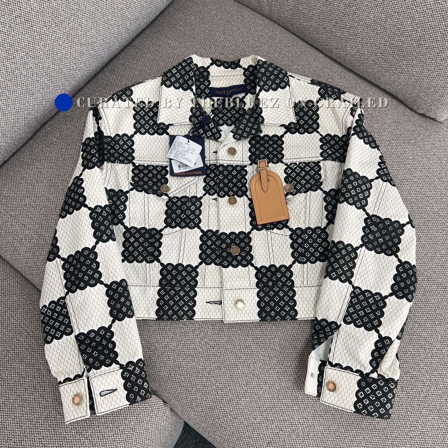 Louis Vuitton Louis Vuitton Logo Check Denim Jacket 40 Size S / US 4 / IT 40 - 1 Thumbnail