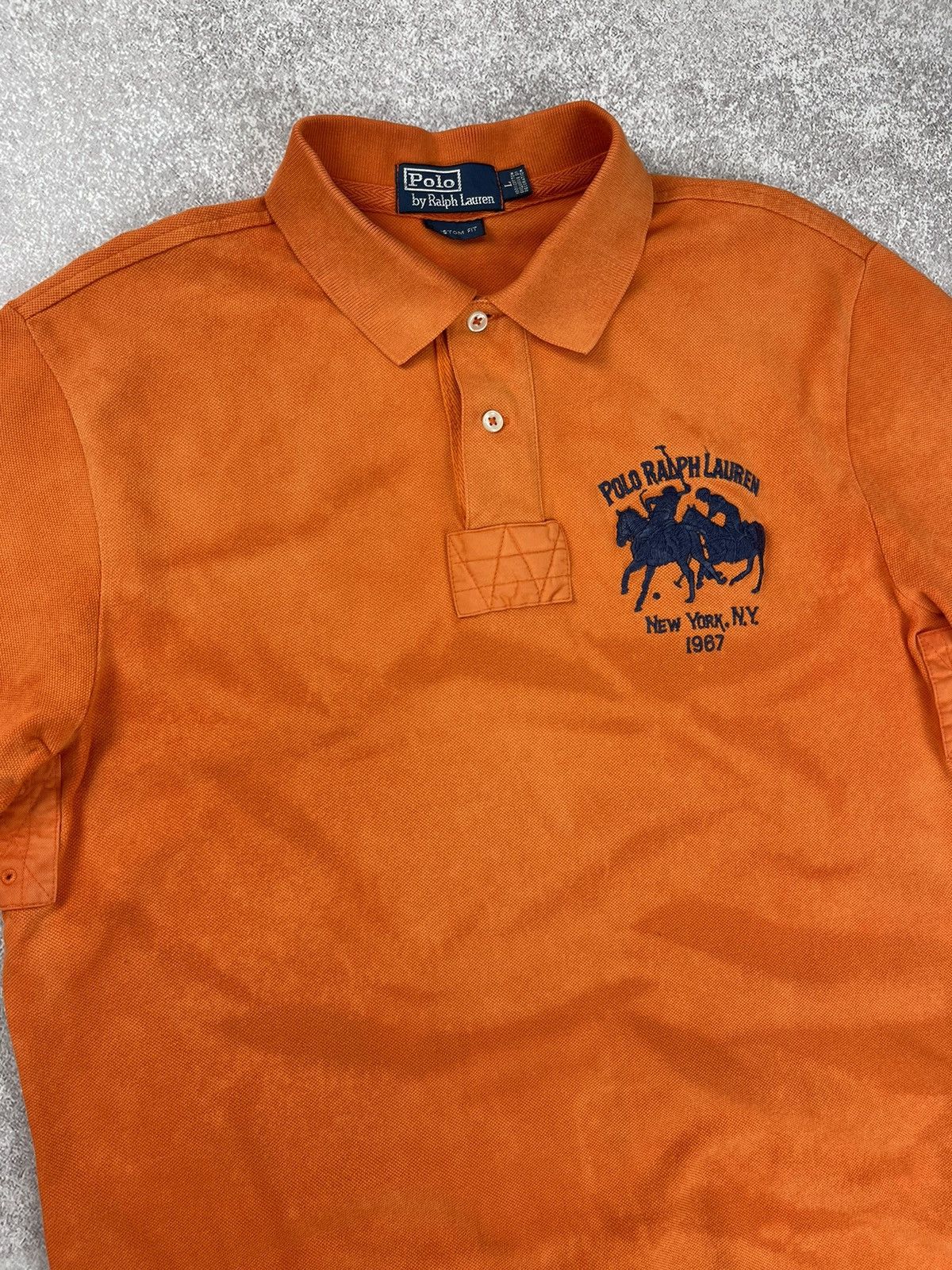 Polo Ralph Lauren × Ralph Lauren × Vintage Vintage Polo Ralph Lauren New York Custom Tie Dye Polo Shirt Size US L / EU 52-54 / 3 - 3 Thumbnail