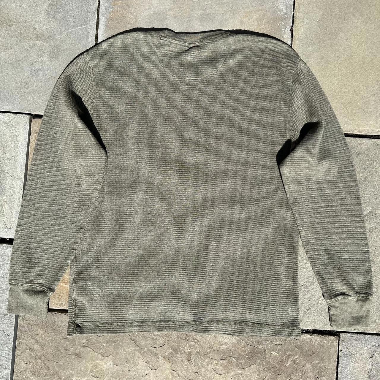 Faded Glory Pale Olive Heather Waffle Knit Thermal Size US L / EU 52-54 / 3 - 5 Thumbnail