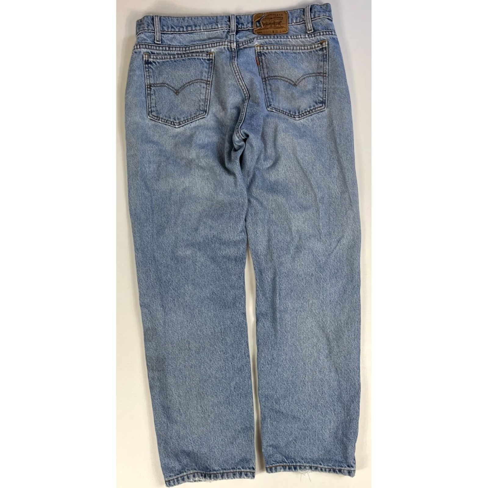 Levi's Levi's 505 Jeans Regular Levi's 505 Jeans Distressed Vintage 90s Mens 38x30 Blue Denim Straight Jeans Mens Size US 35 - 2 Thumbnail