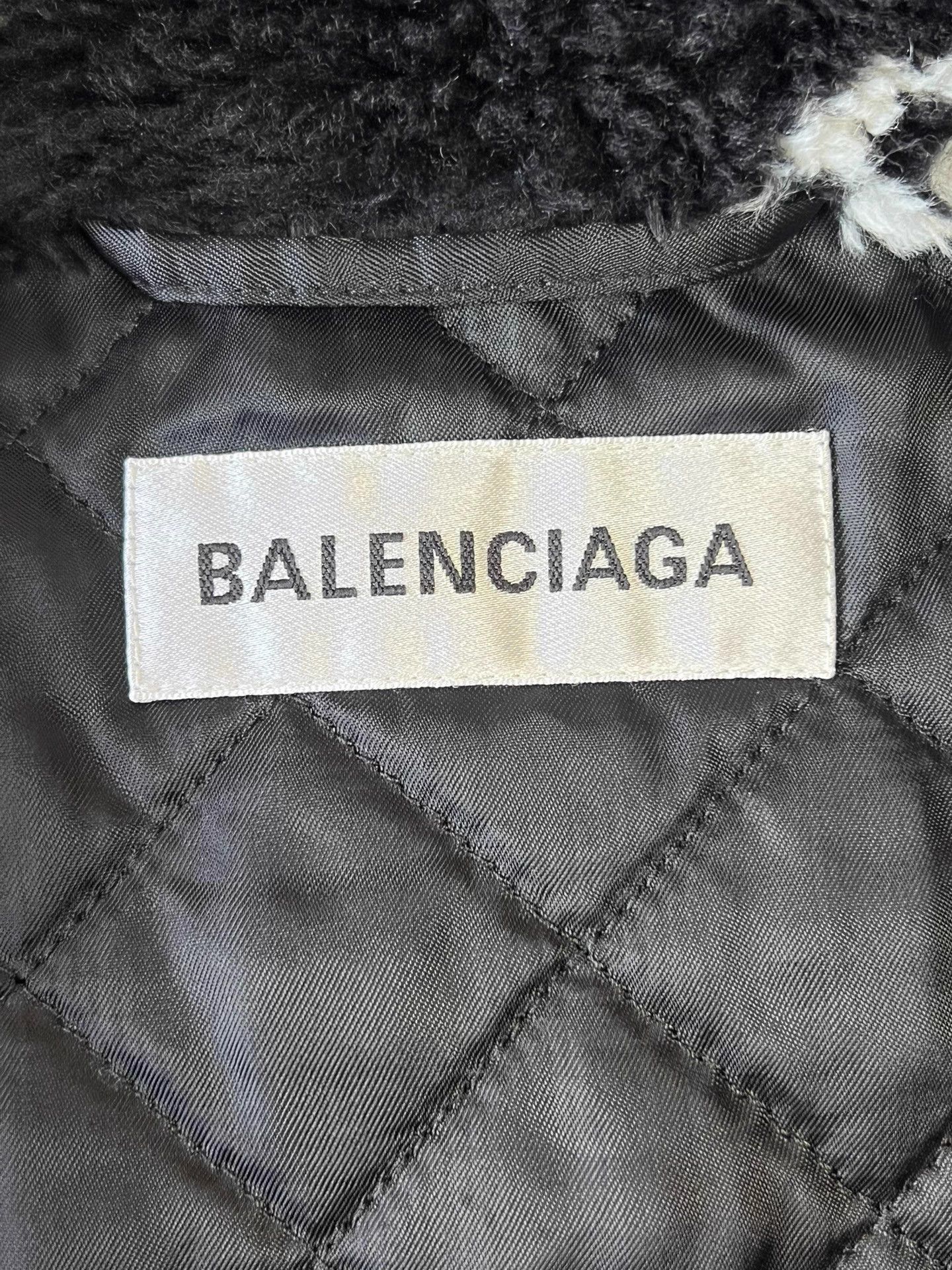 Balenciaga Balenciaga Black Logo Teddy Jacket Oversized 34 Size XS / US 0-2 / IT 36-38 - 5 Thumbnail
