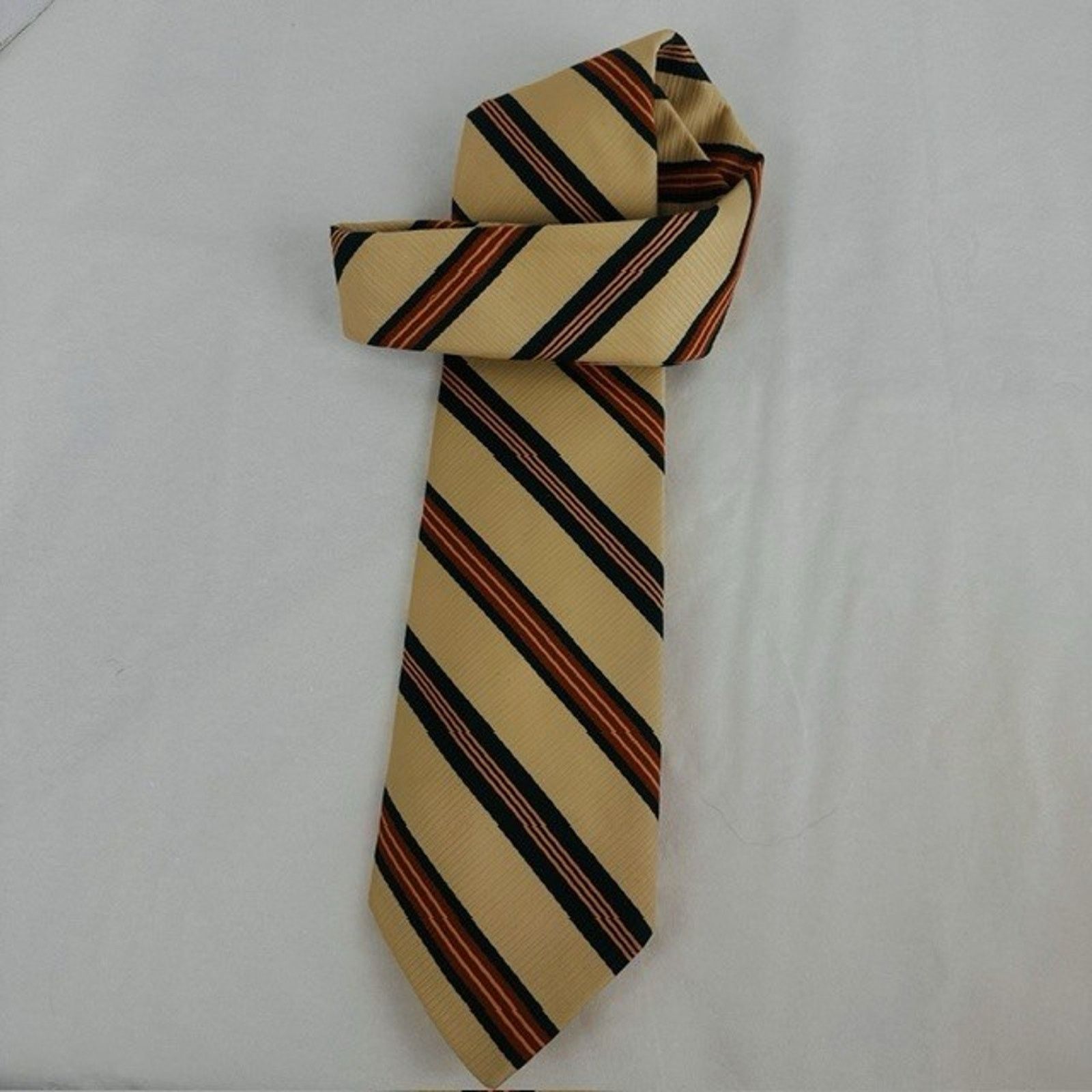 Other Johnny Carson Necktie Yellow w/Stripes 55" Grandpacore VTG Size ONE SIZE - 11 Thumbnail