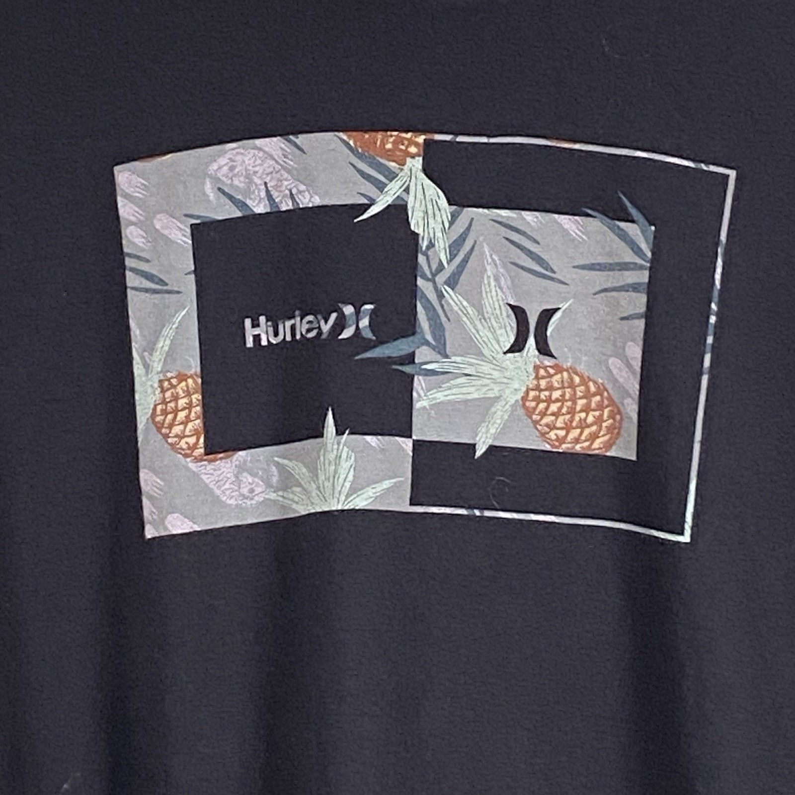 Hurley Hurley T Shirt Men's Large Graphic Pineapples Long Sleeve Size US L / EU 52-54 / 3 - 2 Thumbnail
