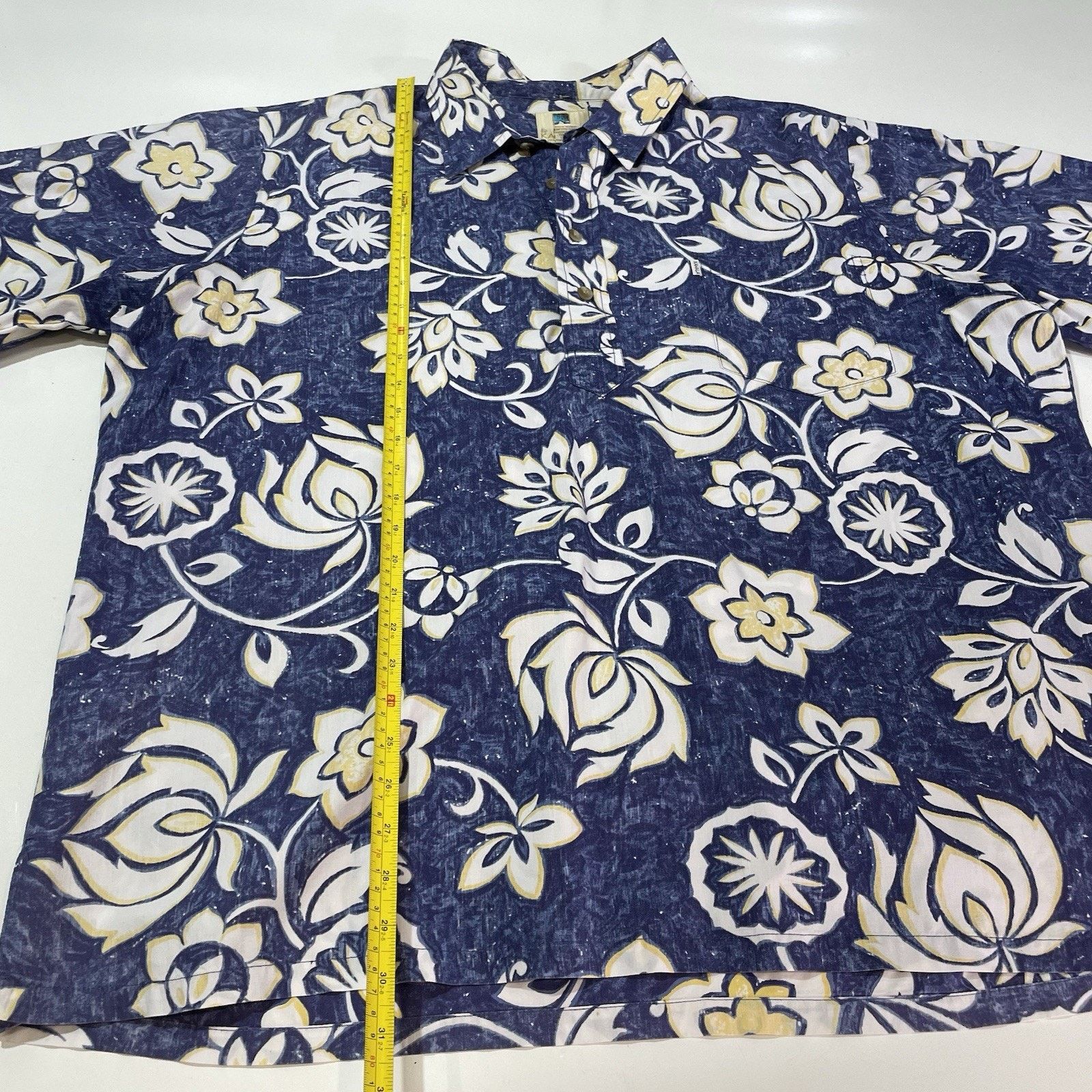 Cool Shirtz Kahala Men's Floral Button-Up Shirt Blue Size 2XL XXL hawaii Size US XXL / EU 58 / 5 - 4 Thumbnail
