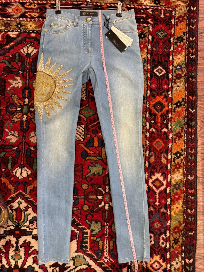 Versace Versace Light blue denim jacket Size 26" / US 2 / IT 38 - 5 Thumbnail