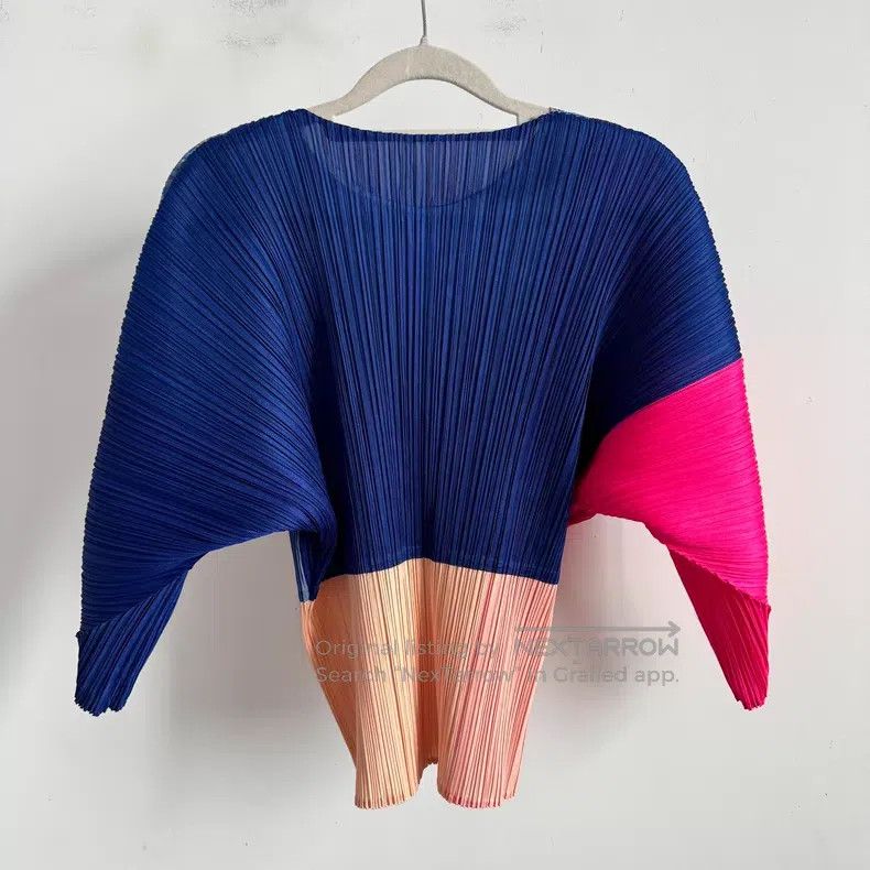 Issey Miyake Issey Miyake size:one size Color Block Long Sleeve Size XXS / US 00 / IT 34 - 2 Thumbnail