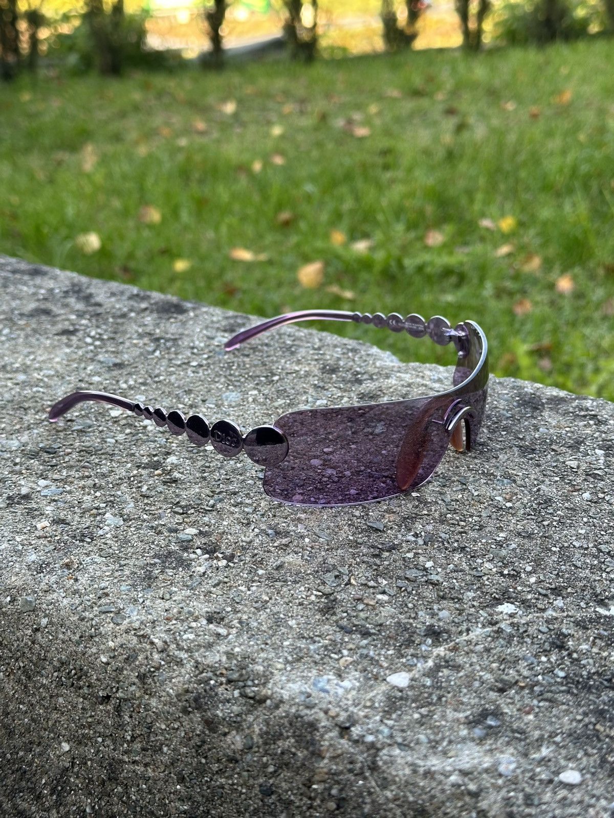 Dior Vintage Christian Dior Sunglasses Ruthenium 80N 120 Purple Size ONE SIZE - 1 Thumbnail