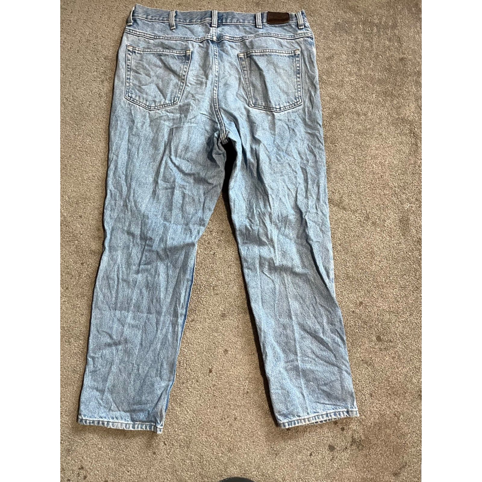 Denime VINTAGE LL Bean Jeans Mens Classic Denim Blue 36x30 100% Cotton 5-Pocket Straight Classic Fit Size US 36 / EU 52 - 2 Thumbnail