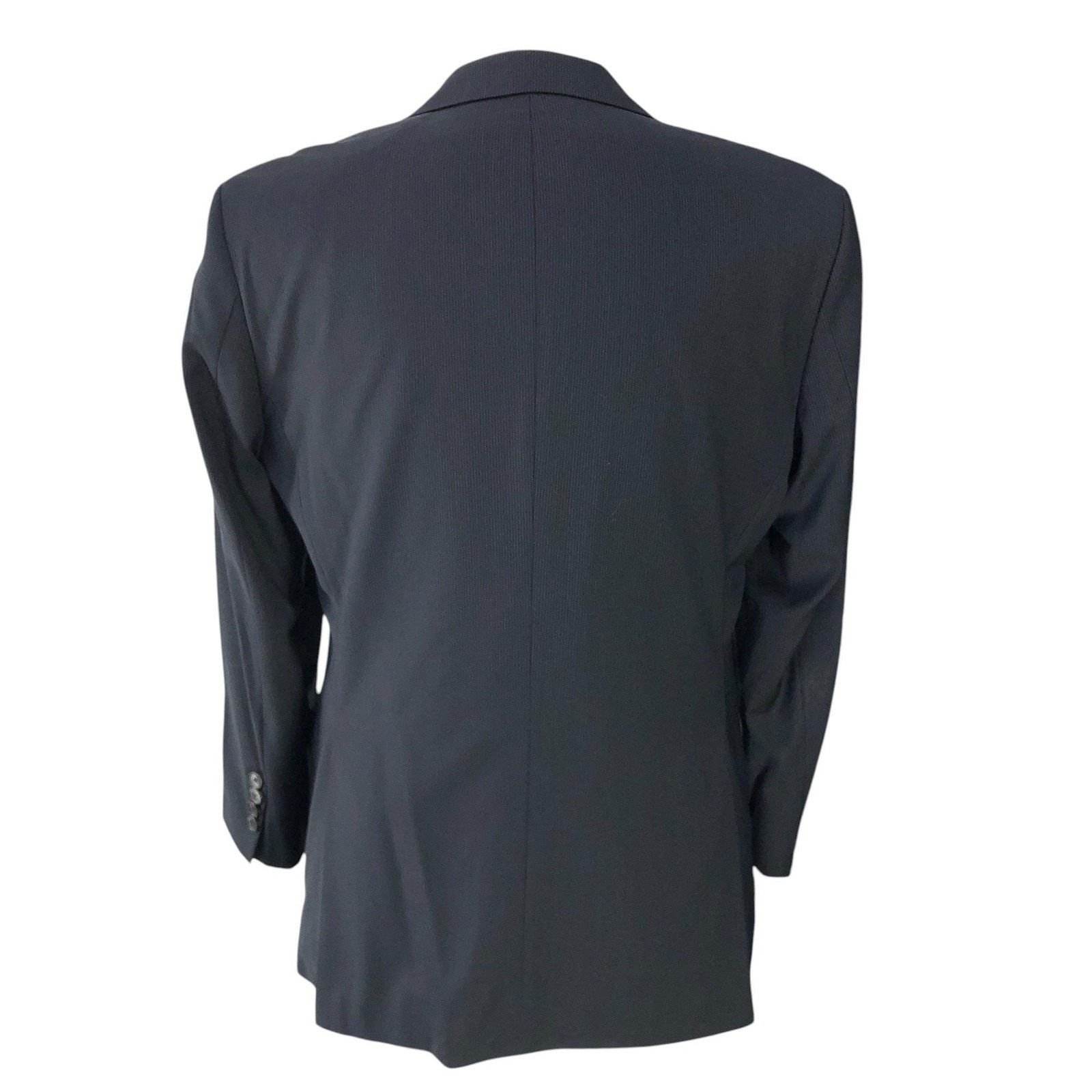 Hugo Boss Hugo Boss Sport Coat 38S Black Pinstripe Pasolini1/Movie1 Size 38S - 10 Thumbnail