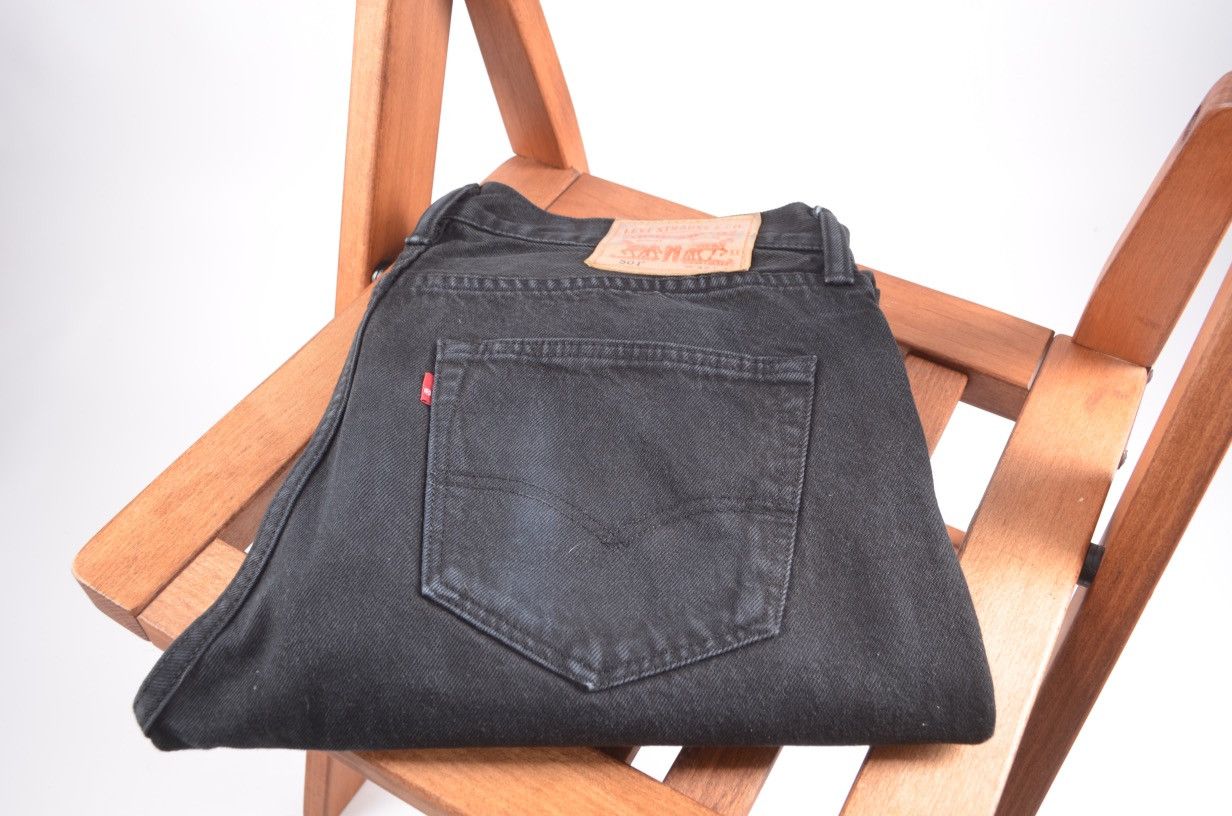 Levi's Levi's 501 Black Vintage Denim Jeans W32 Size US 32 / EU 48 - 1 Thumbnail