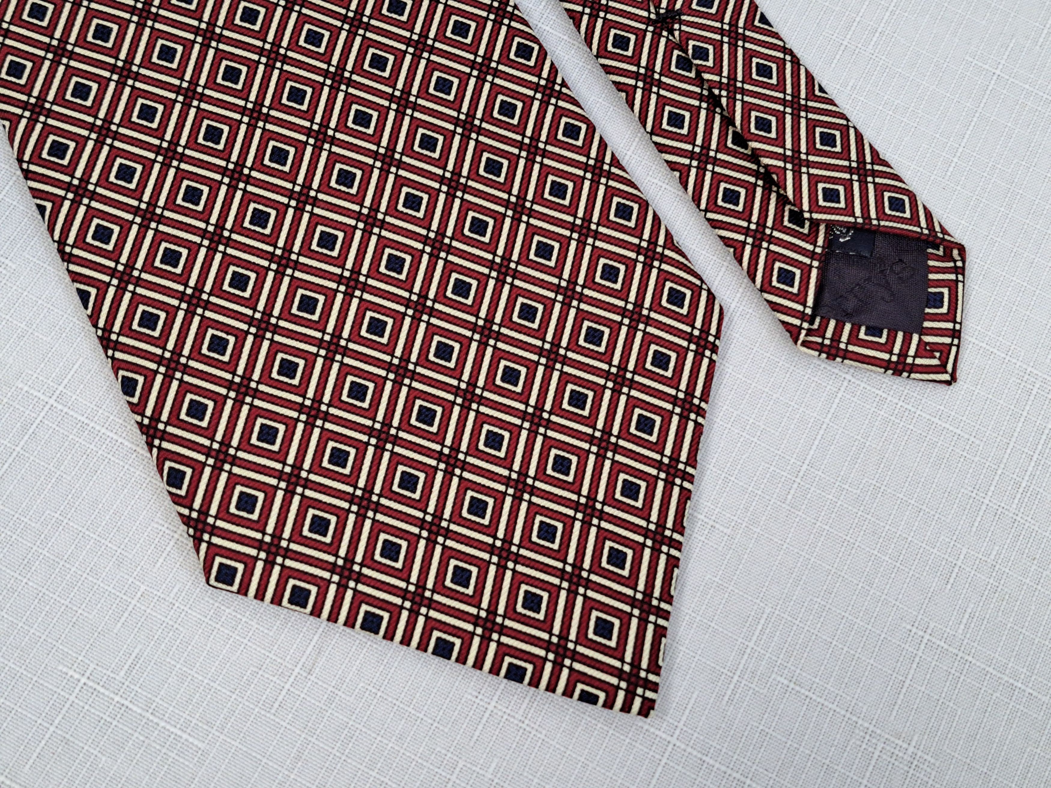Burberry Burberrys vintage geometric pattern silk tie. Made in USA Size ONE SIZE - 6 Thumbnail