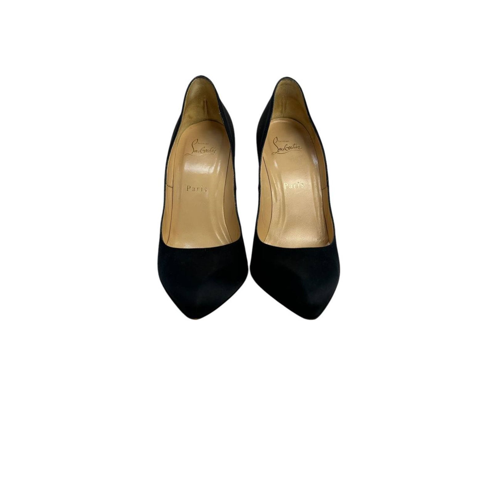 Christian Louboutin Christian Louboutin Black Satin Stiletto Pumps Heels Sz.38 Size US 7 / IT 37 - 3 Thumbnail