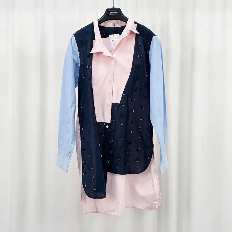 Loewe Loewe Multicolor Embroidered Long Sleeve Shirt 0089 Size XS / US 0-2 / IT 36-38 - 1 Thumbnail