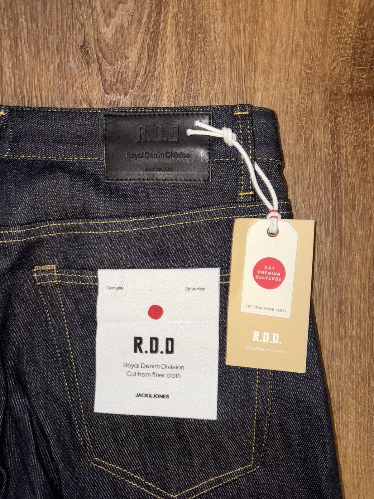 Jack & Jones Jack & Jones R.D.D Selvedge Denim Jeans Raw Indigo Size US 32 / EU 48 - 3 Thumbnail