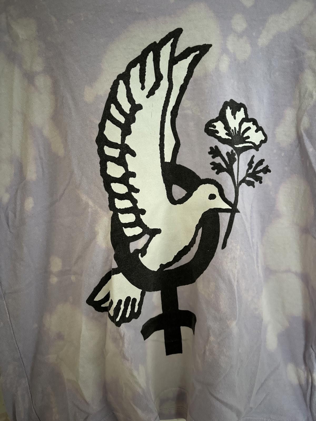Obey Obey Women's Graphic T-Shirt - Lavender Bird Design M Size M / US 6-8 / IT 42-44 - 2 Thumbnail
