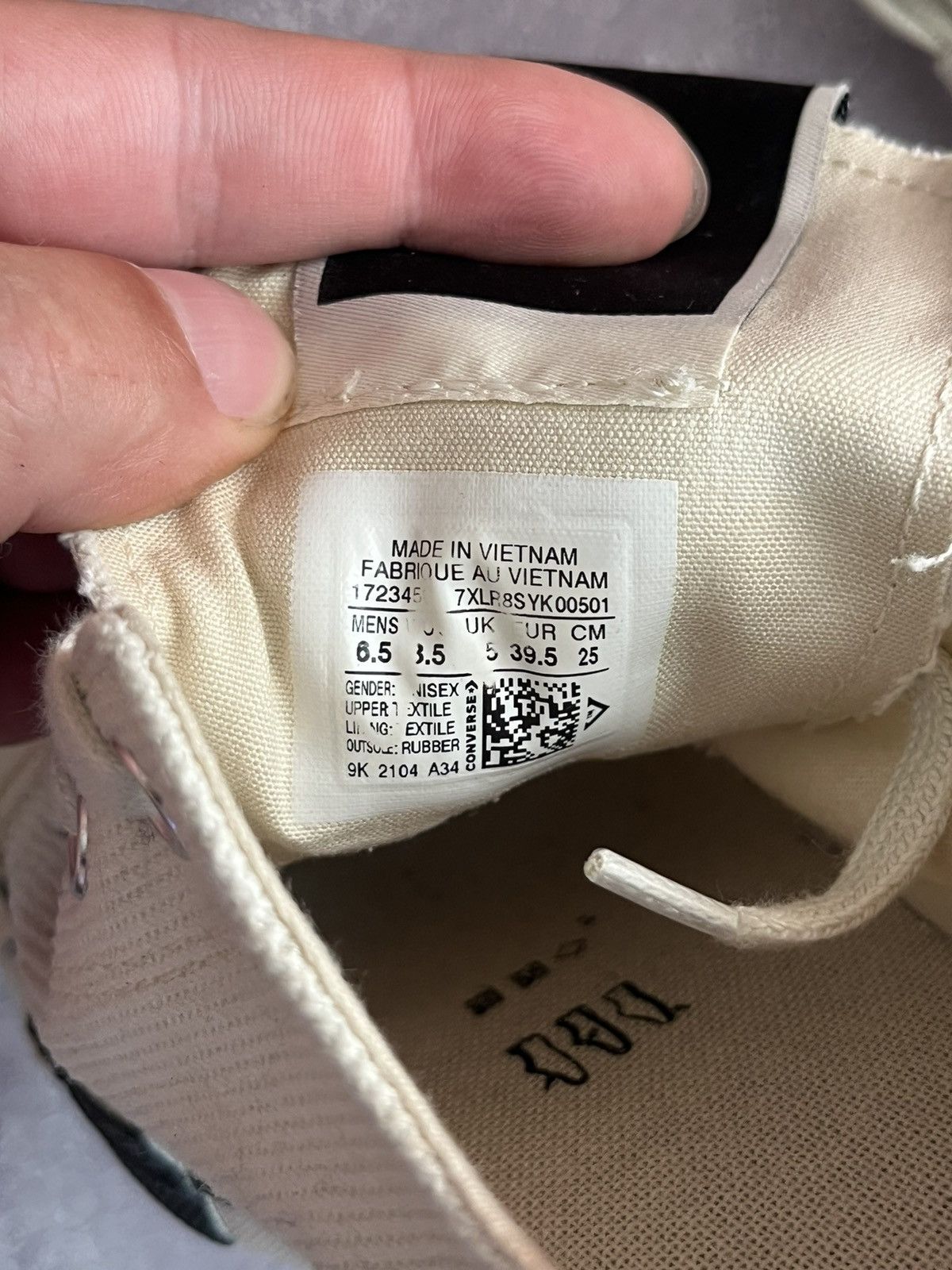 Converse RICK OWENS CONVERSE TURBODRK WHITE LOW TOP SNEAKERS Size US 6.5 / EU 39-40 - 13 Thumbnail